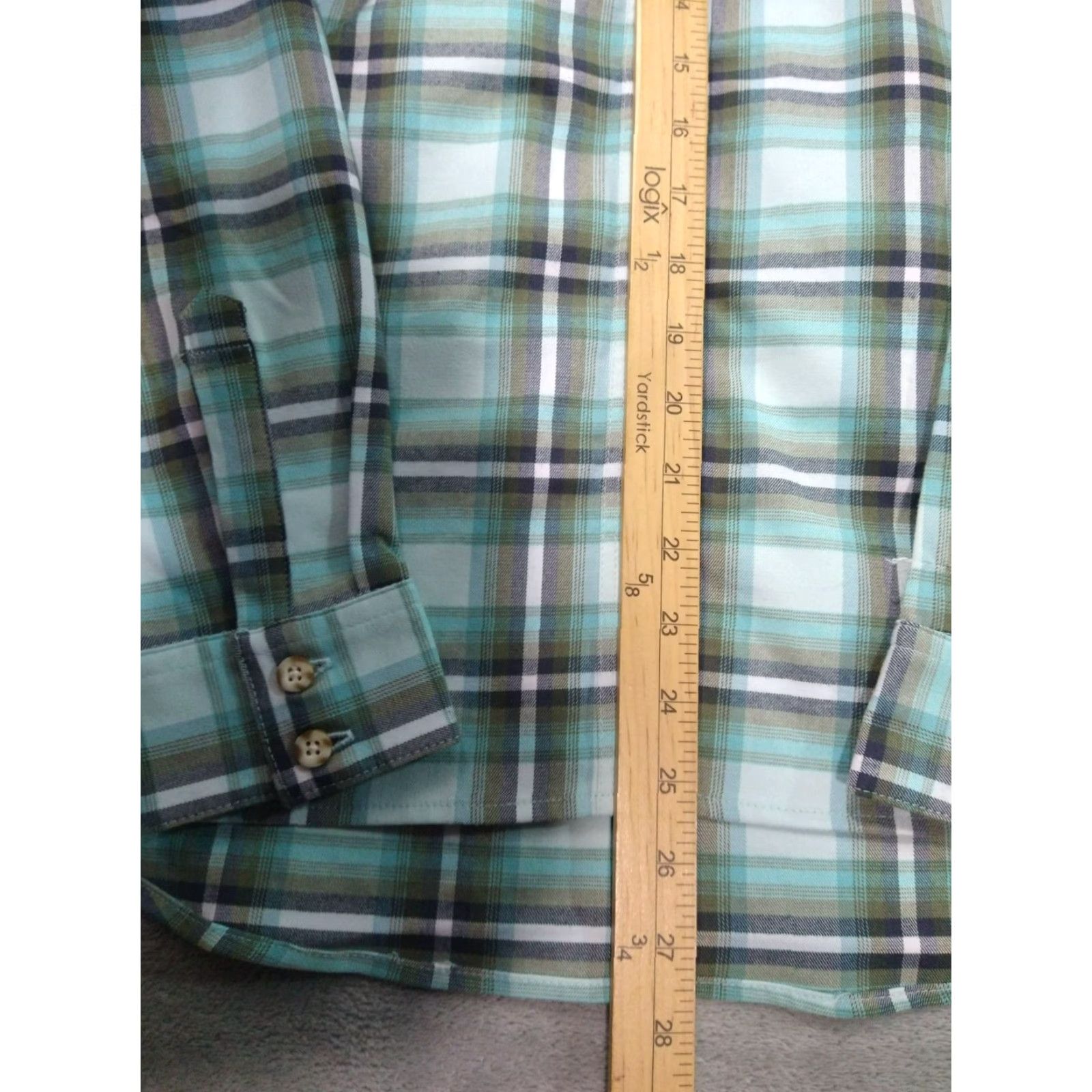 Mountain Hardwear Mountain Hardwear Shirt Womens Large Blue Plaid Flannel Long Sleeve Button Up Size L / US 10 / IT 46 - 4 Thumbnail