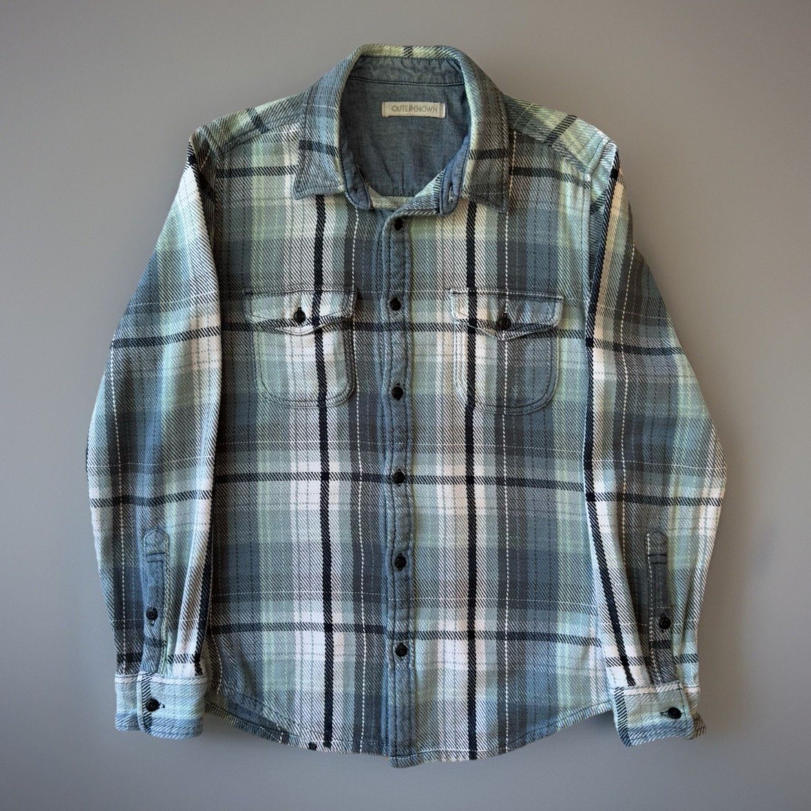 Outerknown Outerknown Blanket Shirt Small Blue Multicolor Heavy Cotton Size US S / EU 44-46 / 1 - 1 Thumbnail