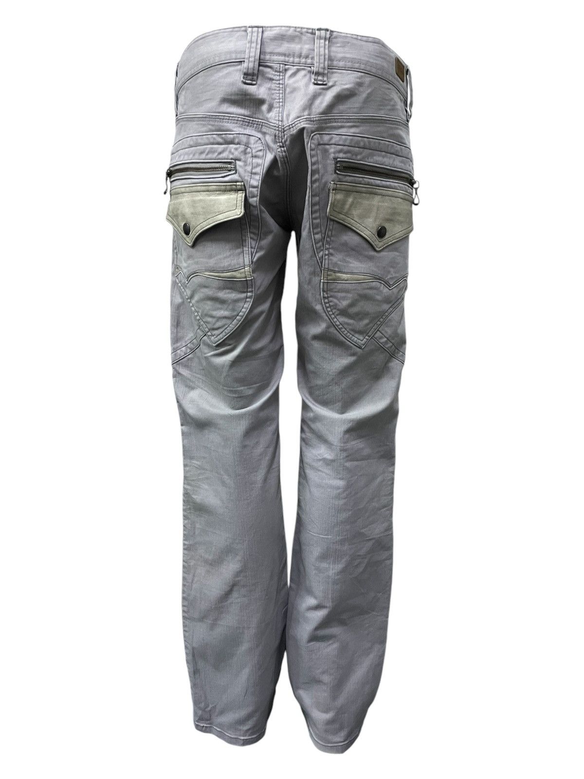 BUFFALO BOBS × Nicole Club × Shellac Nicole Club Smokey Gray Bush Pocket Flared Denim Pants Size US 32 / EU 48 - 7 Thumbnail