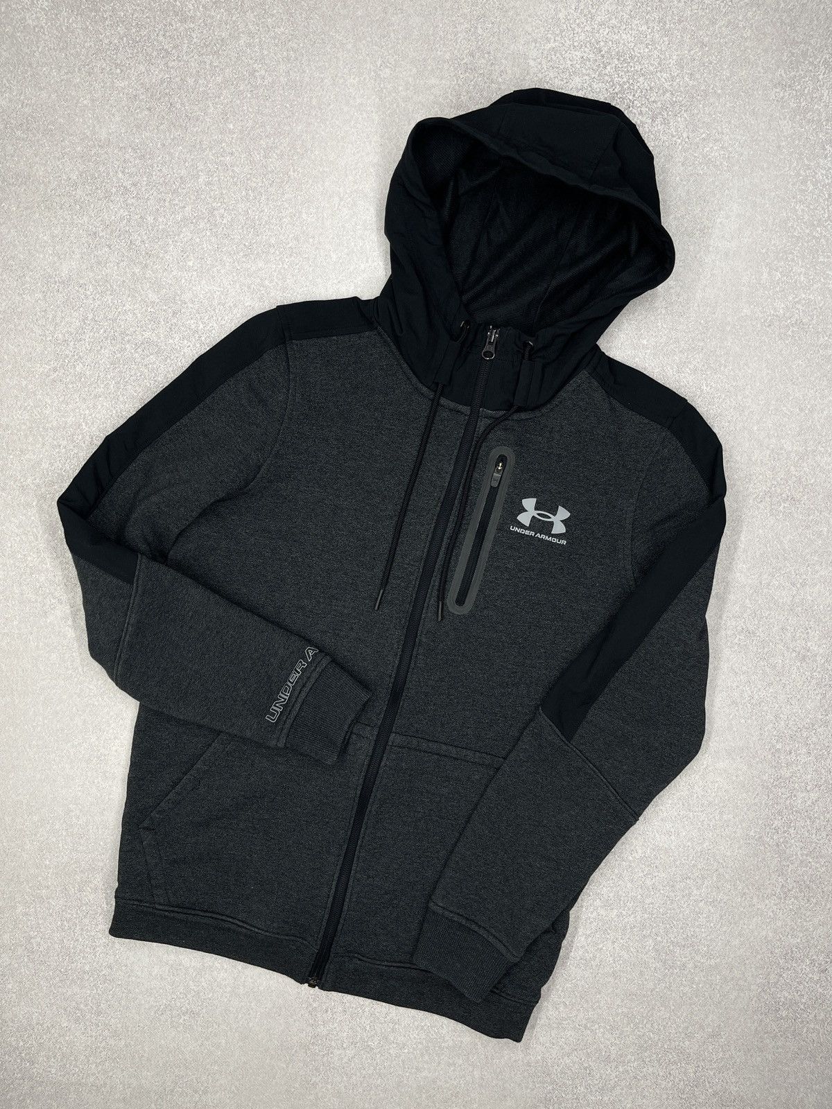 Under Armour Mens Under Armour Zip Hoodie Grey Size US S / EU 44-46 / 1 - 1 Thumbnail