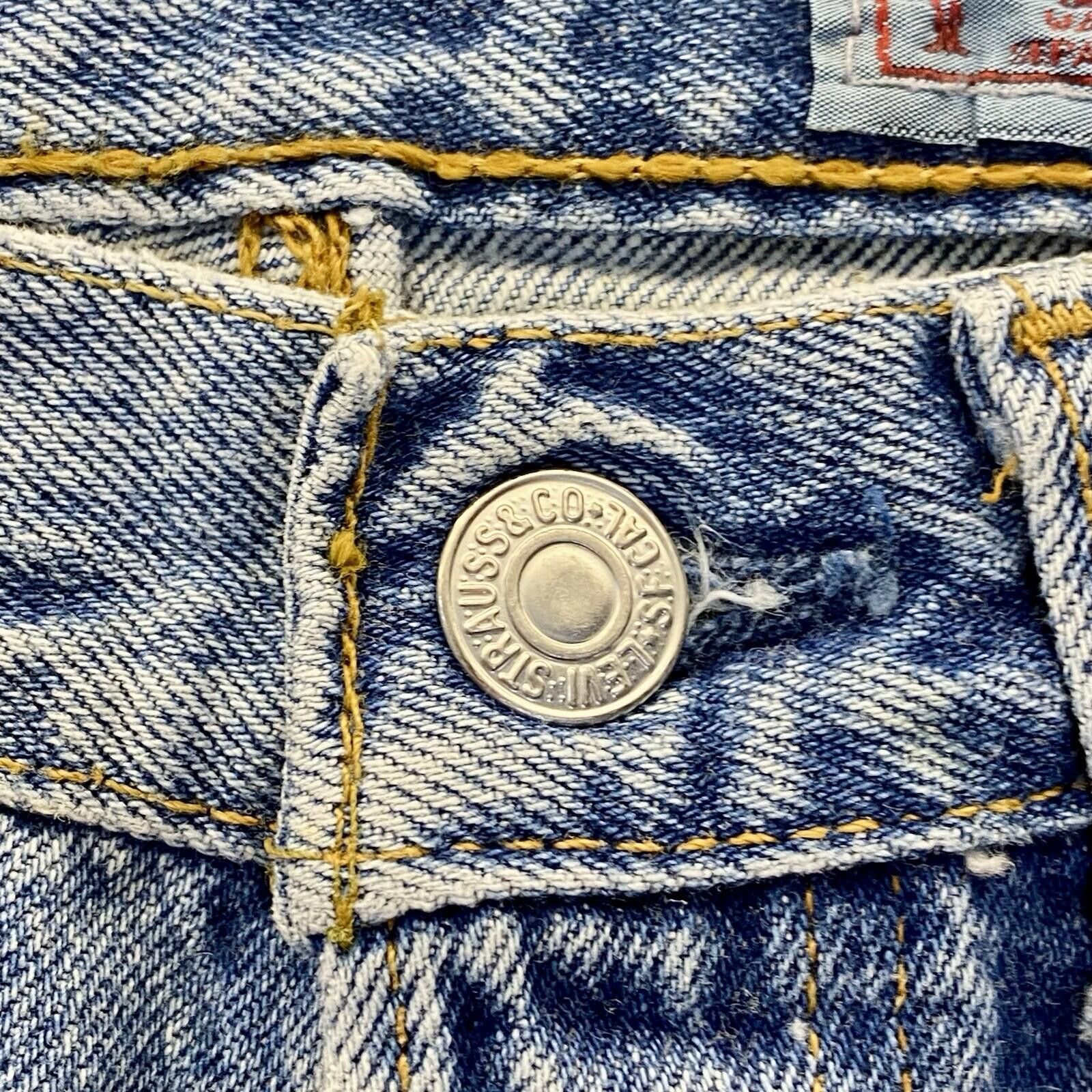 Levi's NWT LEVI'S 901 Used Look Blue Jeans Women 28x30 Made in USA Size 28" / US 6 / IT 42 - 5 Thumbnail