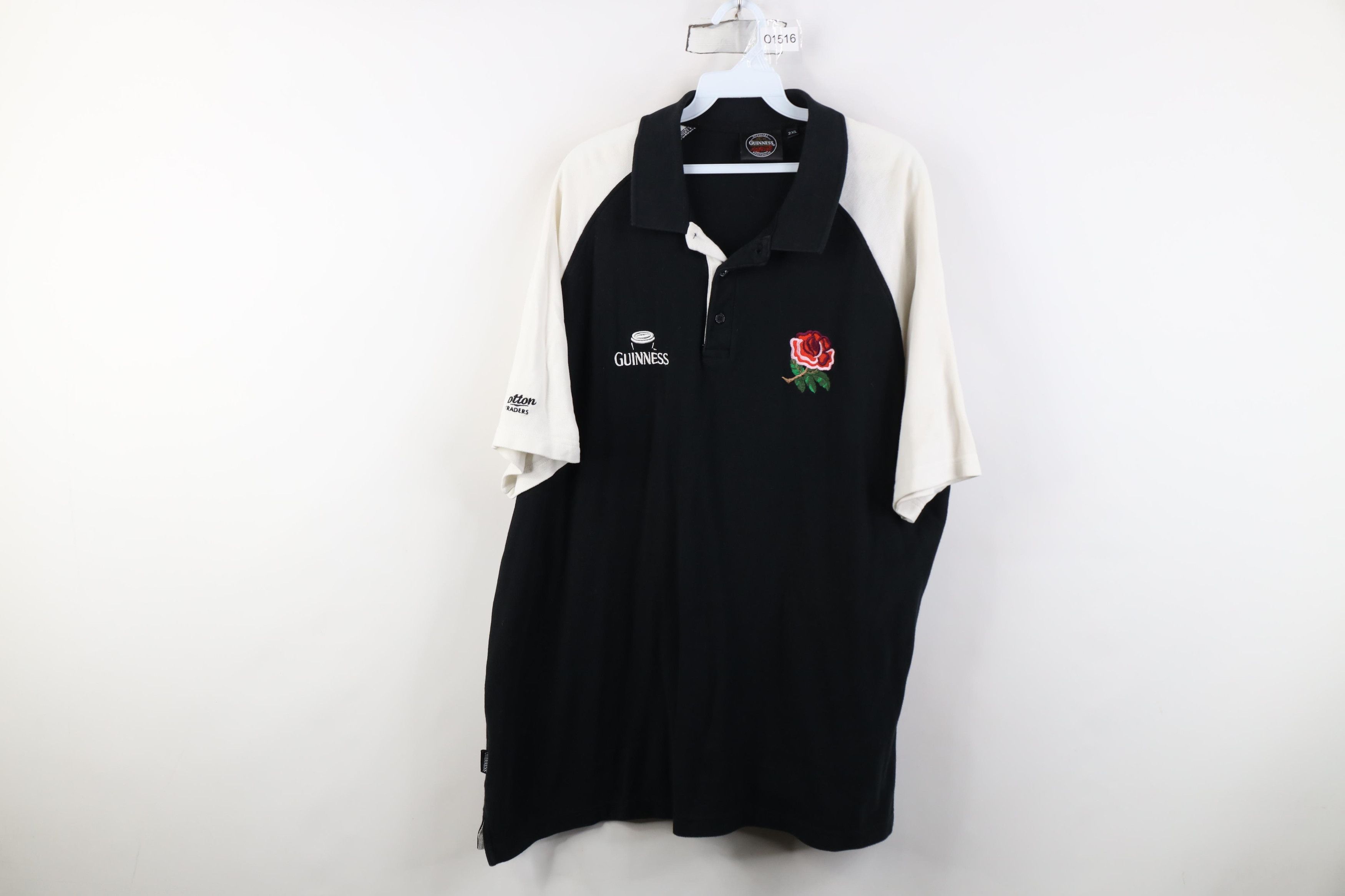 Vintage Guinness Beer England National Team Rugby Polo Shirt Rose Size US XXL / EU 58 / 5 - 1 Thumbnail