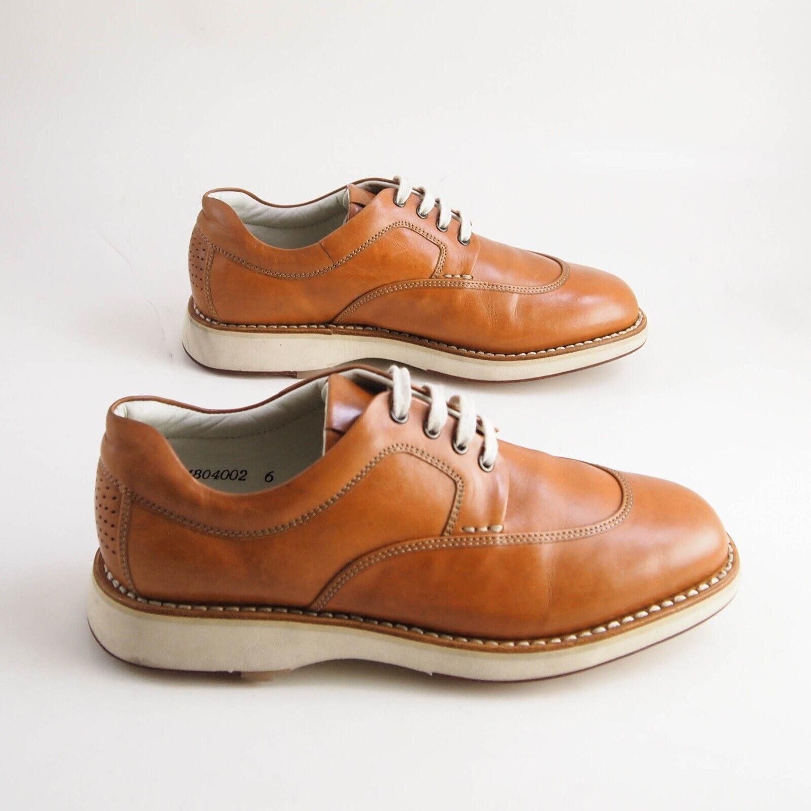 Designer Heschung Derby Oxford Brown Leather Womens US 6.5 EU 37 Size US 6.5 / IT 36.5 - 4 Thumbnail