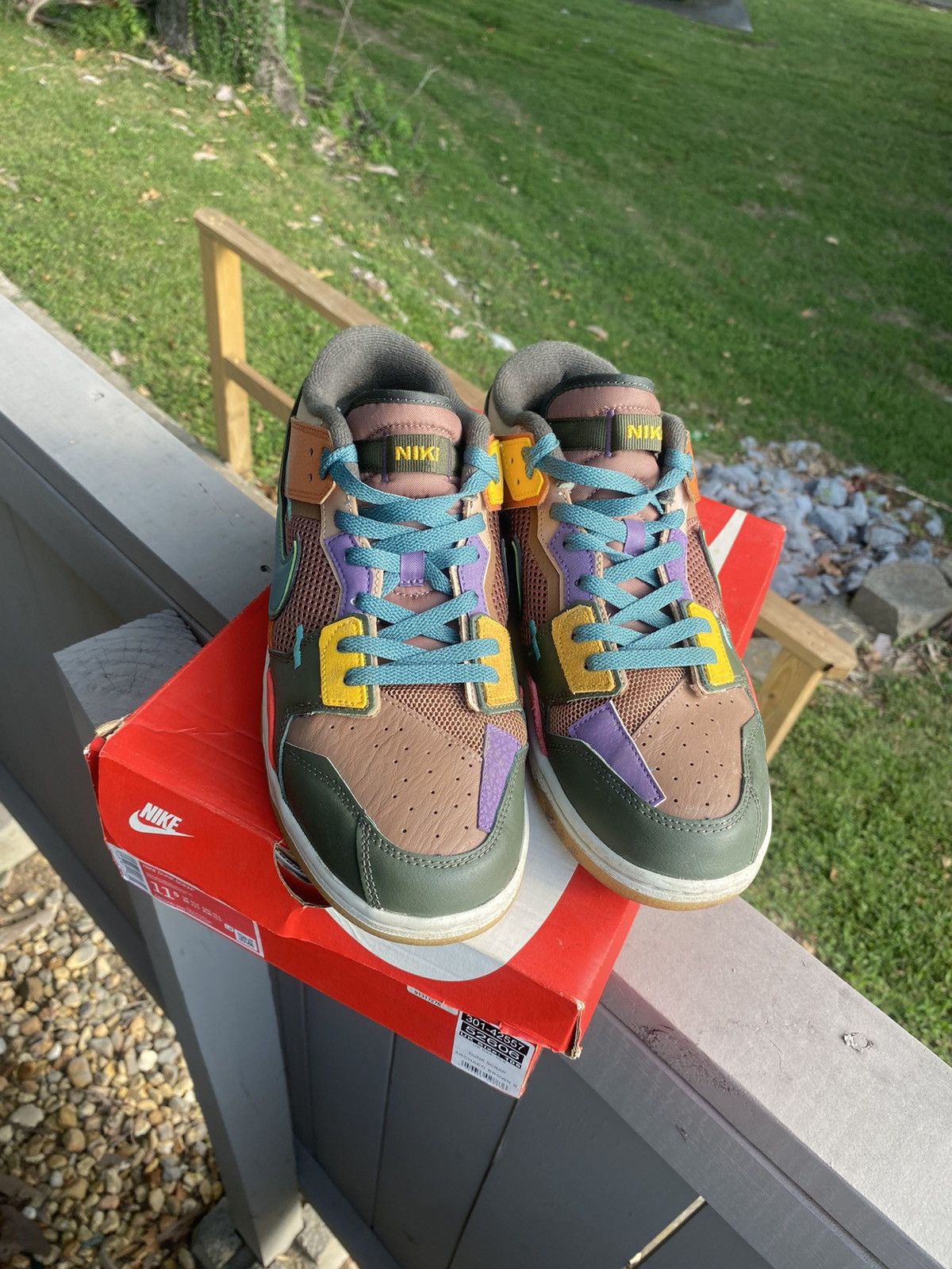 Jordan Brand Nike Dunk “Scrap” Lows Size US 11.5 / EU 44-45 - 2 Thumbnail
