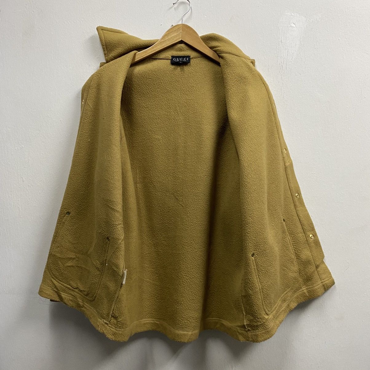Gucci VINTAGE‼️Gucci Mustard Fleece Overshirt Jacket Size US S / EU 44-46 / 1 - 3 Thumbnail