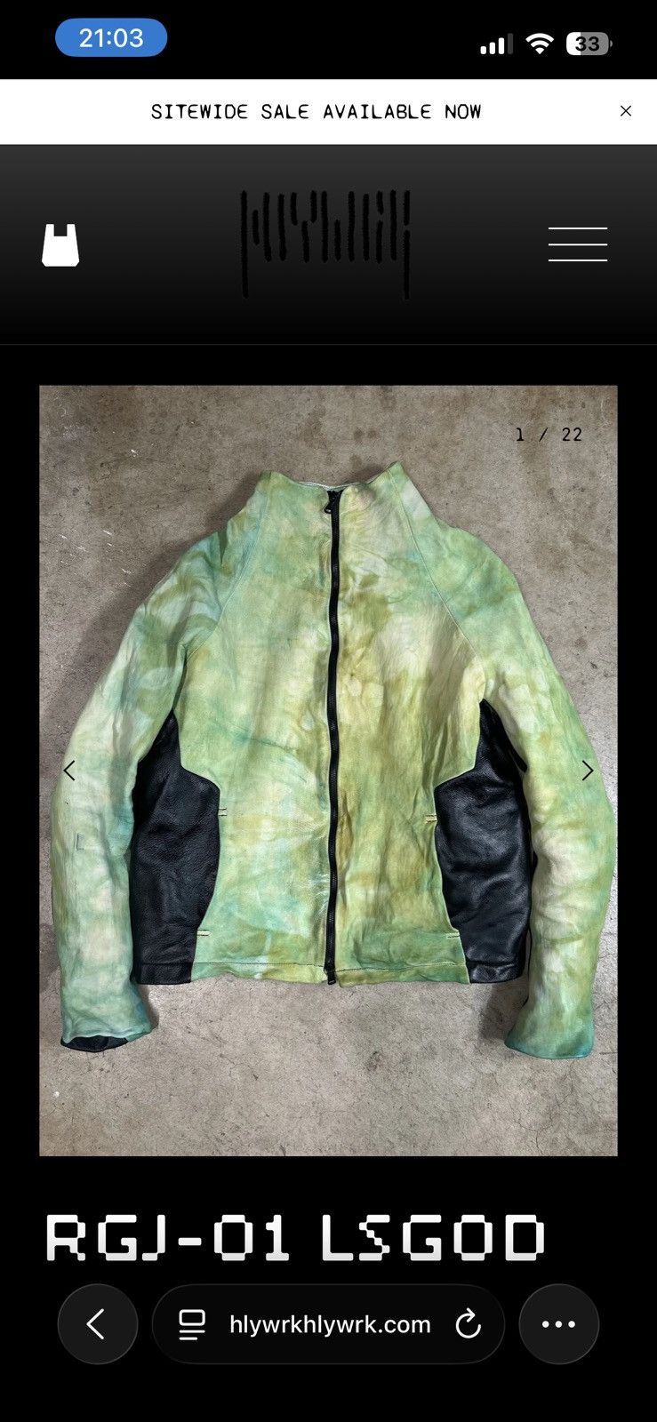 object dyed lamb leather jacket