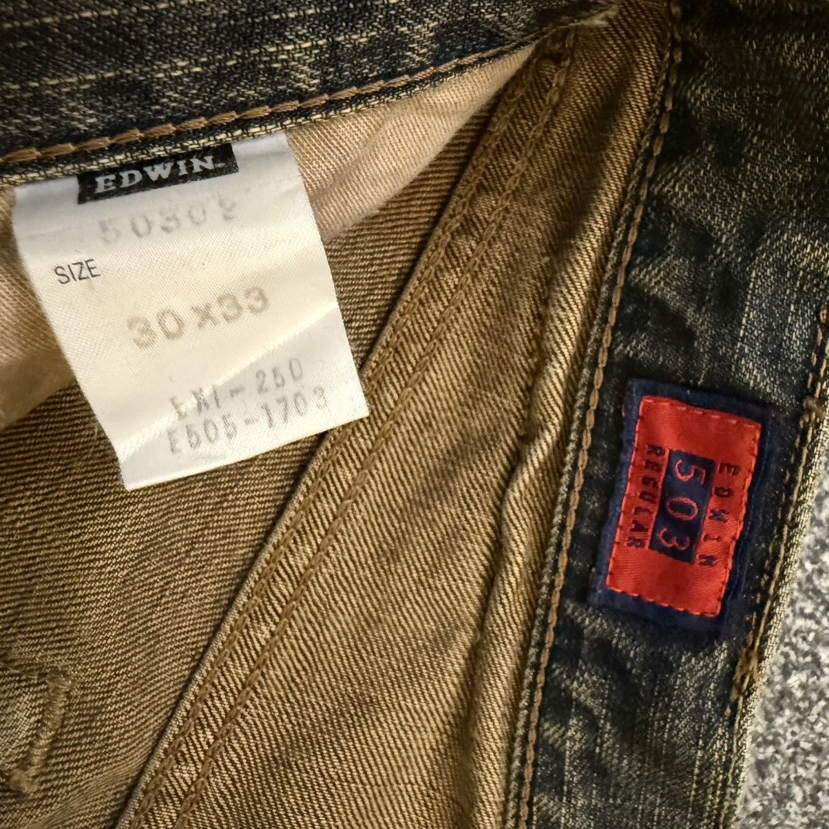If Six Was Nine 🔥🇯🇵 Japanese Archival Edwin 503 Mud Rusty Denim Size US 30 / EU 46 - 14 Thumbnail