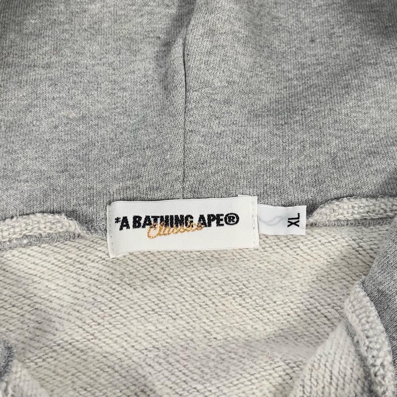 Bape VTG A Bathing Ape Bape Gray Black Split Camo Shark Hoodie Size US XL / EU 56 / 4 - 6 Thumbnail