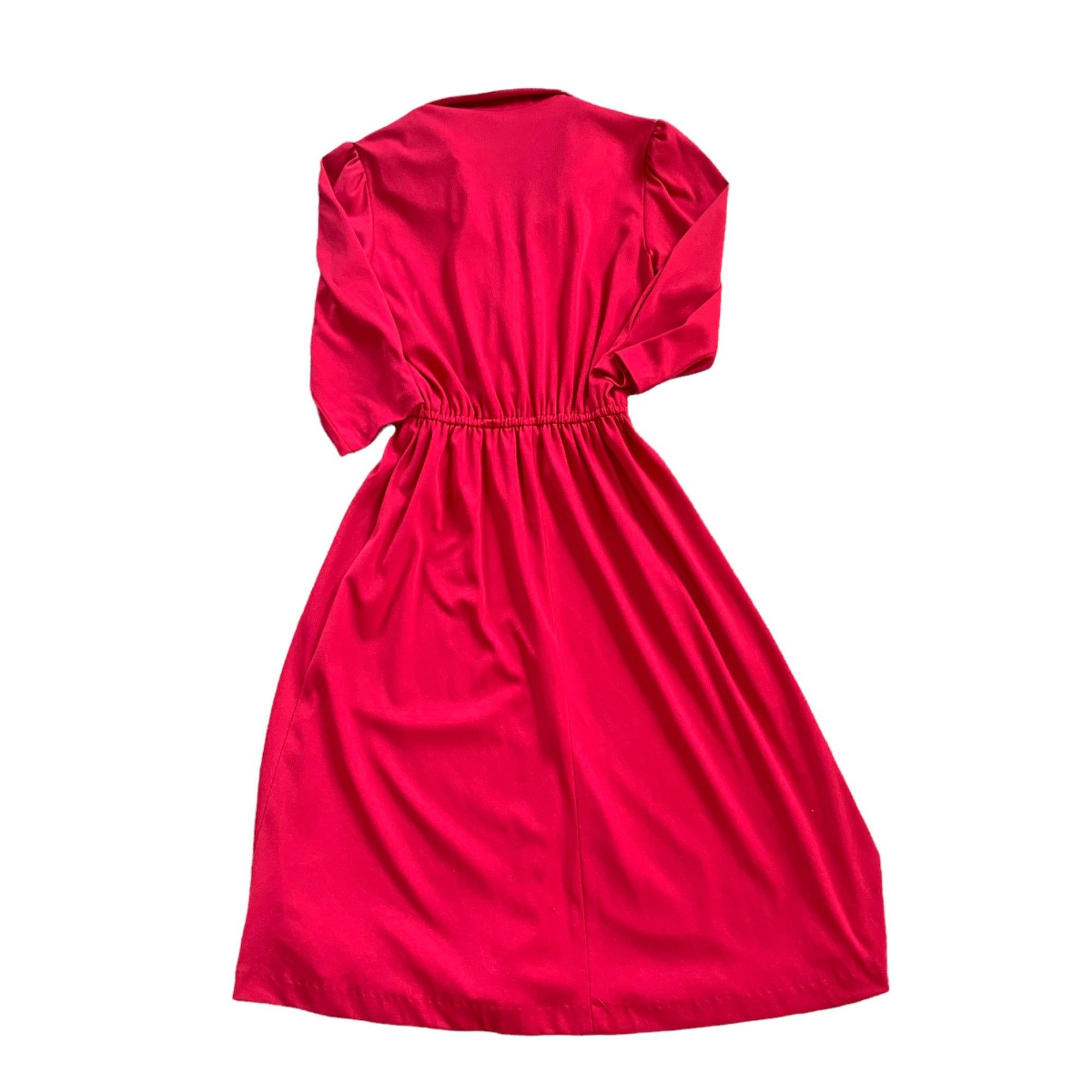 Vintage Vintage Jo-A-Ly Pink Ruffle Midi Dress S Size S / US 4 / IT 40 - 5 Thumbnail