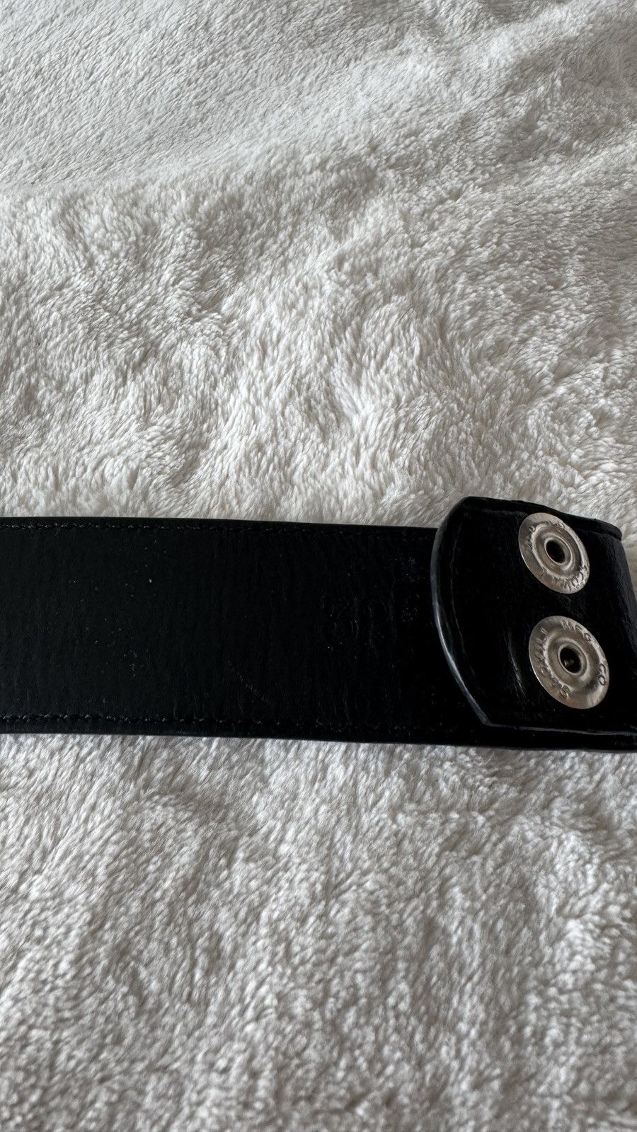 Chrome Hearts Chrome Hearts Silver Oval Keeper Buckle + Leather Belt Size 32 - 5 Thumbnail