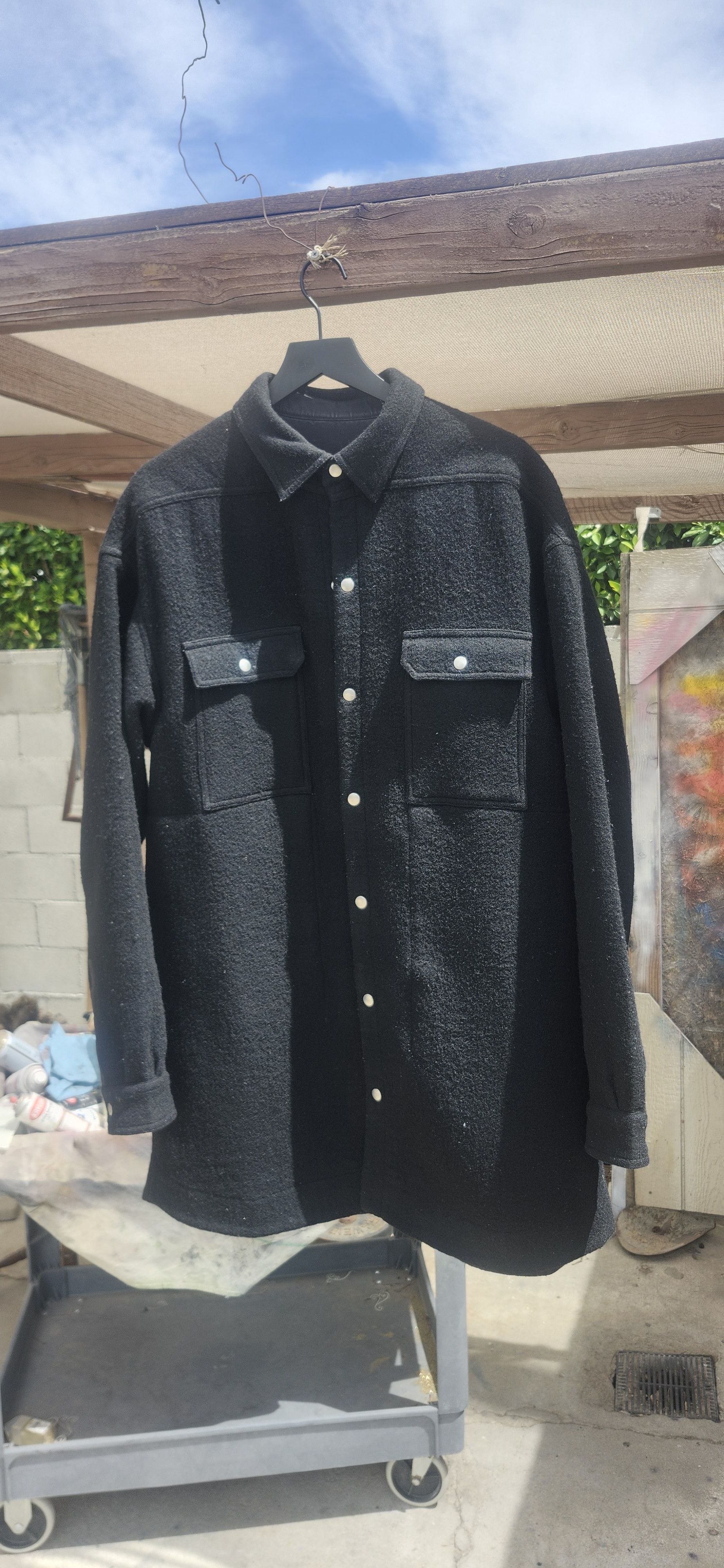 Rick Owens FW 23 LUXOR OVERSIZED WOOL COAT Size US L / EU 52-54 / 3 - 1 Thumbnail
