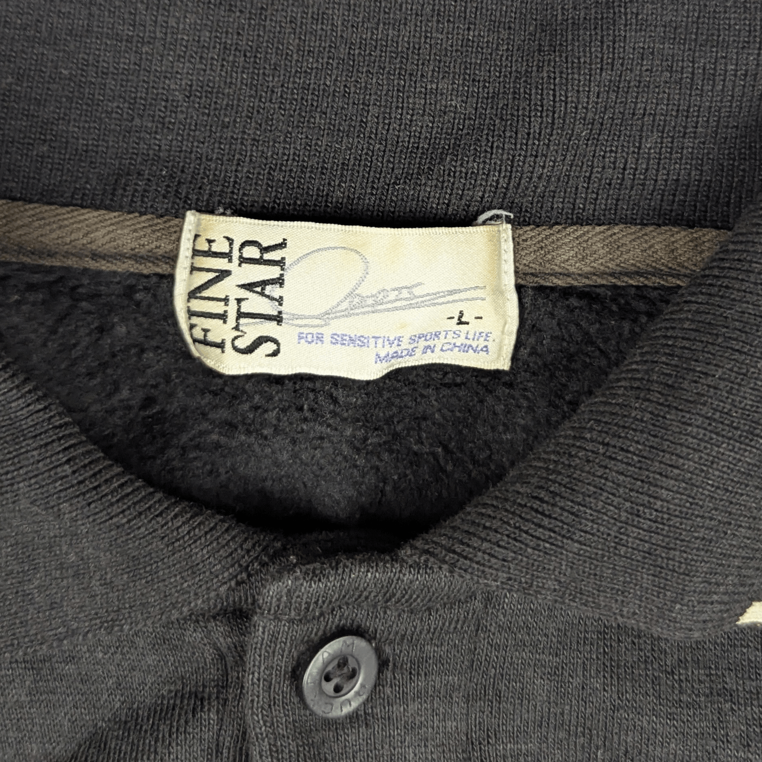Japanese Brand Vtg 2000's FINE STAR Sportswear Retro Classic Sweatshirts Size US L / EU 52-54 / 3 - 9 Thumbnail