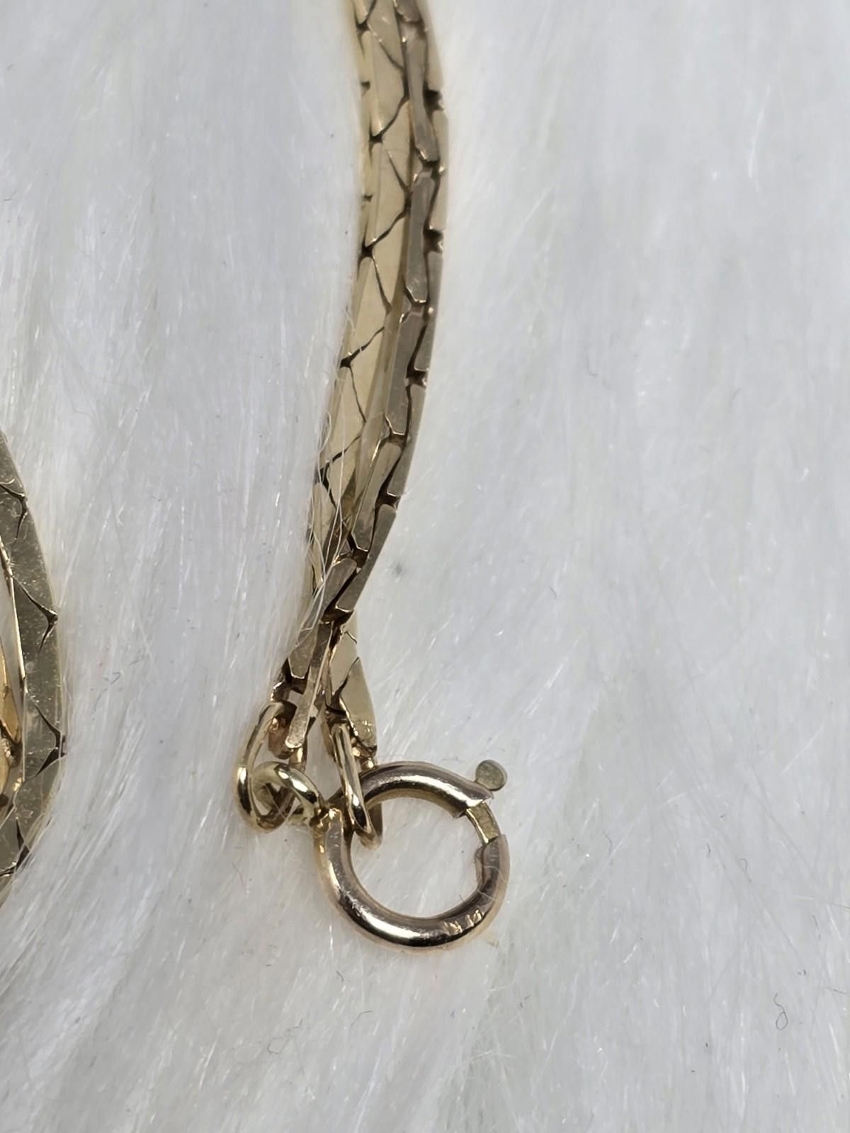 Antique Rivet Vtg 14k White Gold Art Deco Diamond Lavaliere Necklace Size ONE SIZE - 9 Thumbnail
