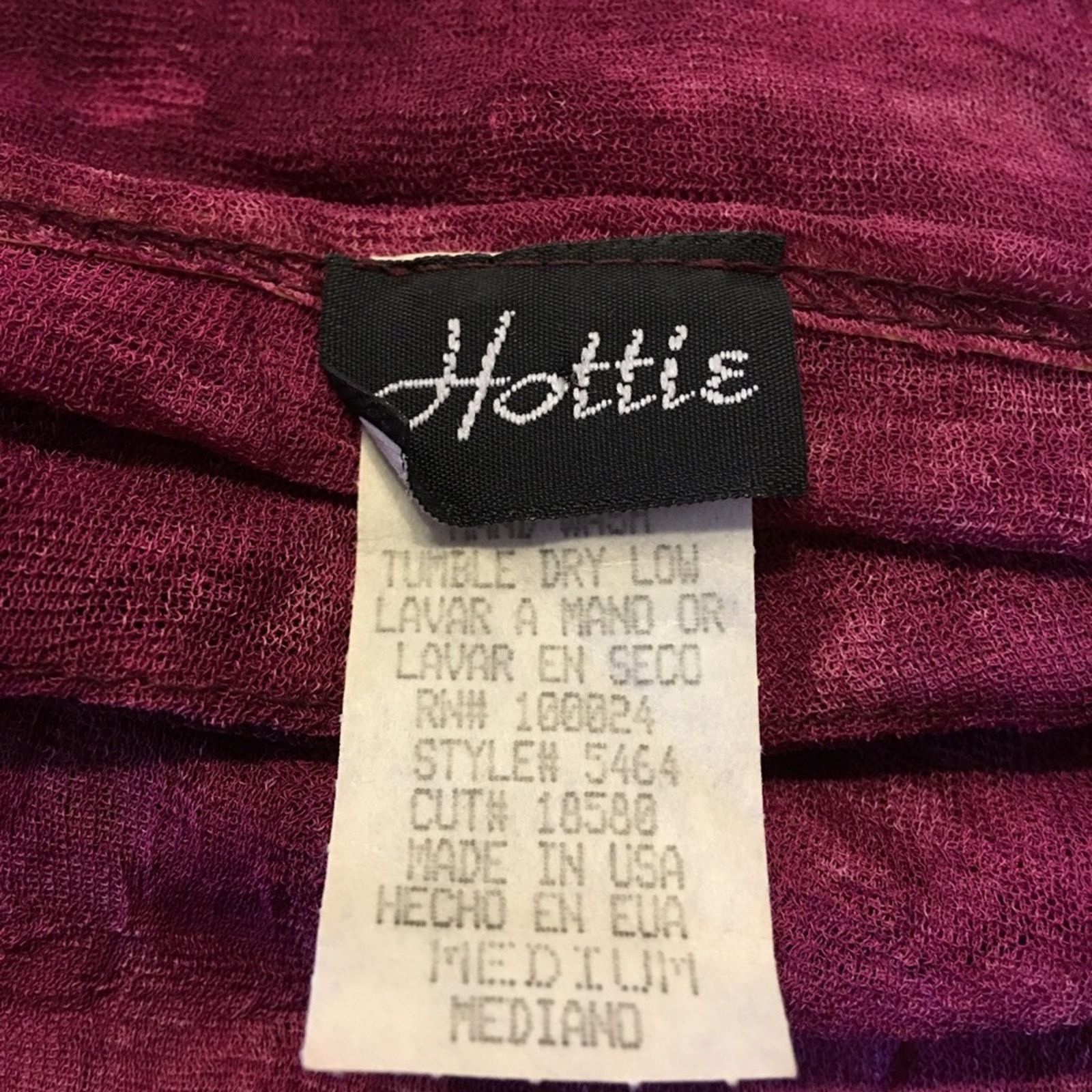 Other Hottie brand dark pink sheer bow detail top Size M / US 6-8 / IT 42-44 - 7 Thumbnail