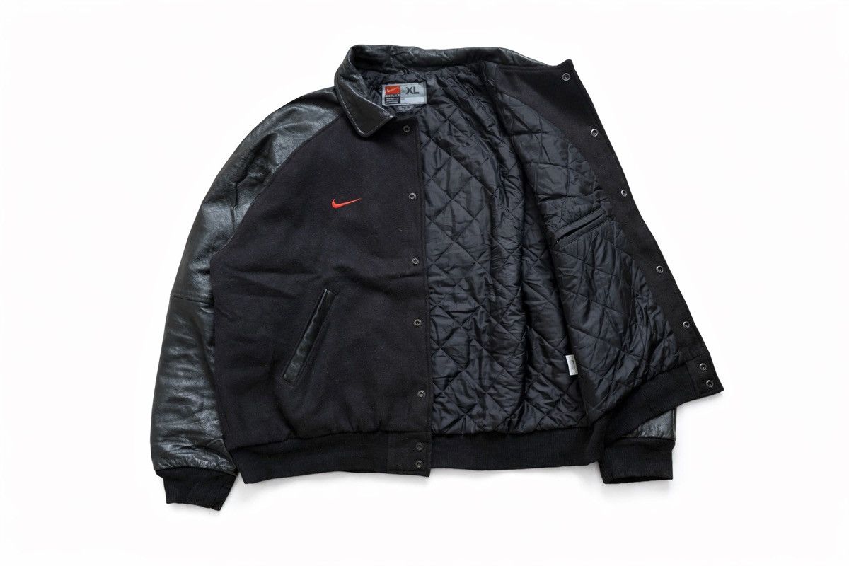 Nike Vintage Nike Team Canada Leather Varsity Jacket XL Size US XL / EU 56 / 4 - 2 Thumbnail