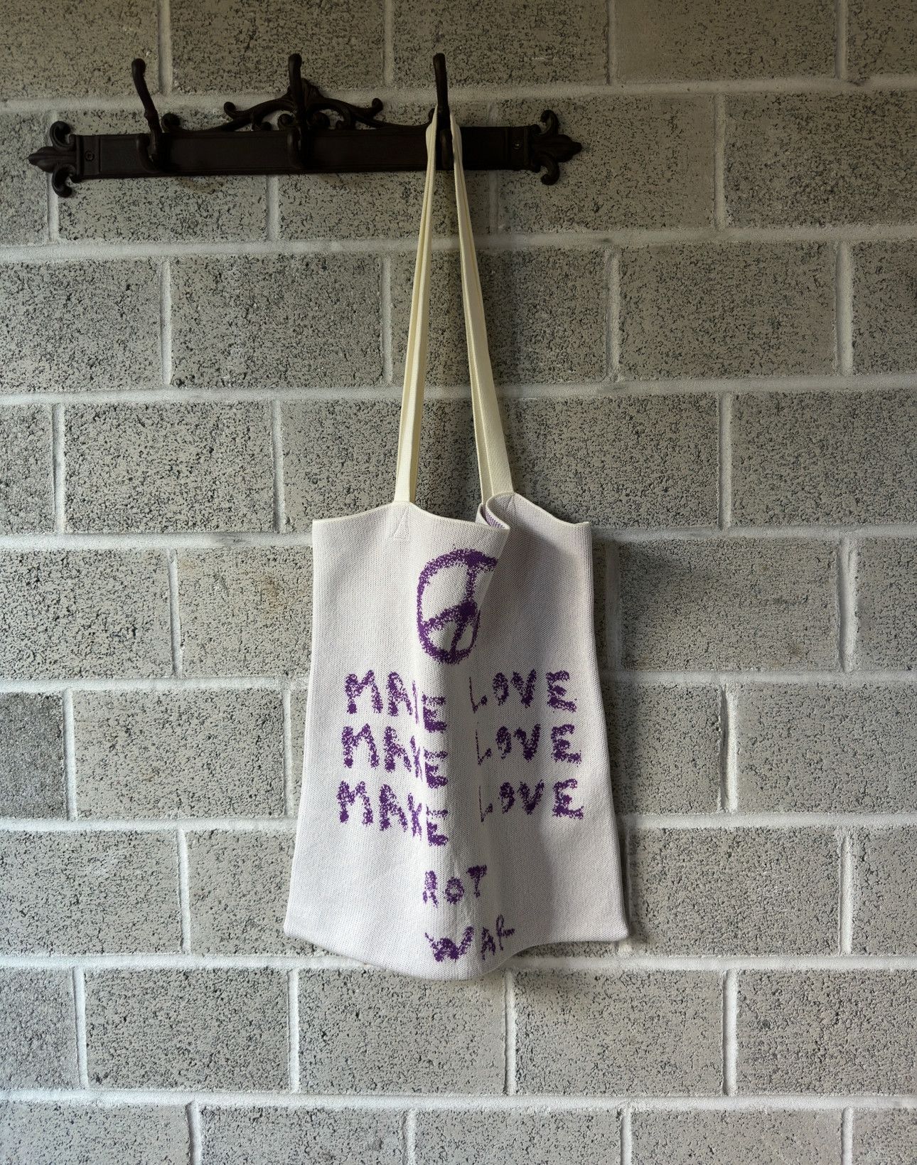 Carne Bollente Carne Bollente 'Make Love not War' Tote Bag Size ONE SIZE - 1 Thumbnail