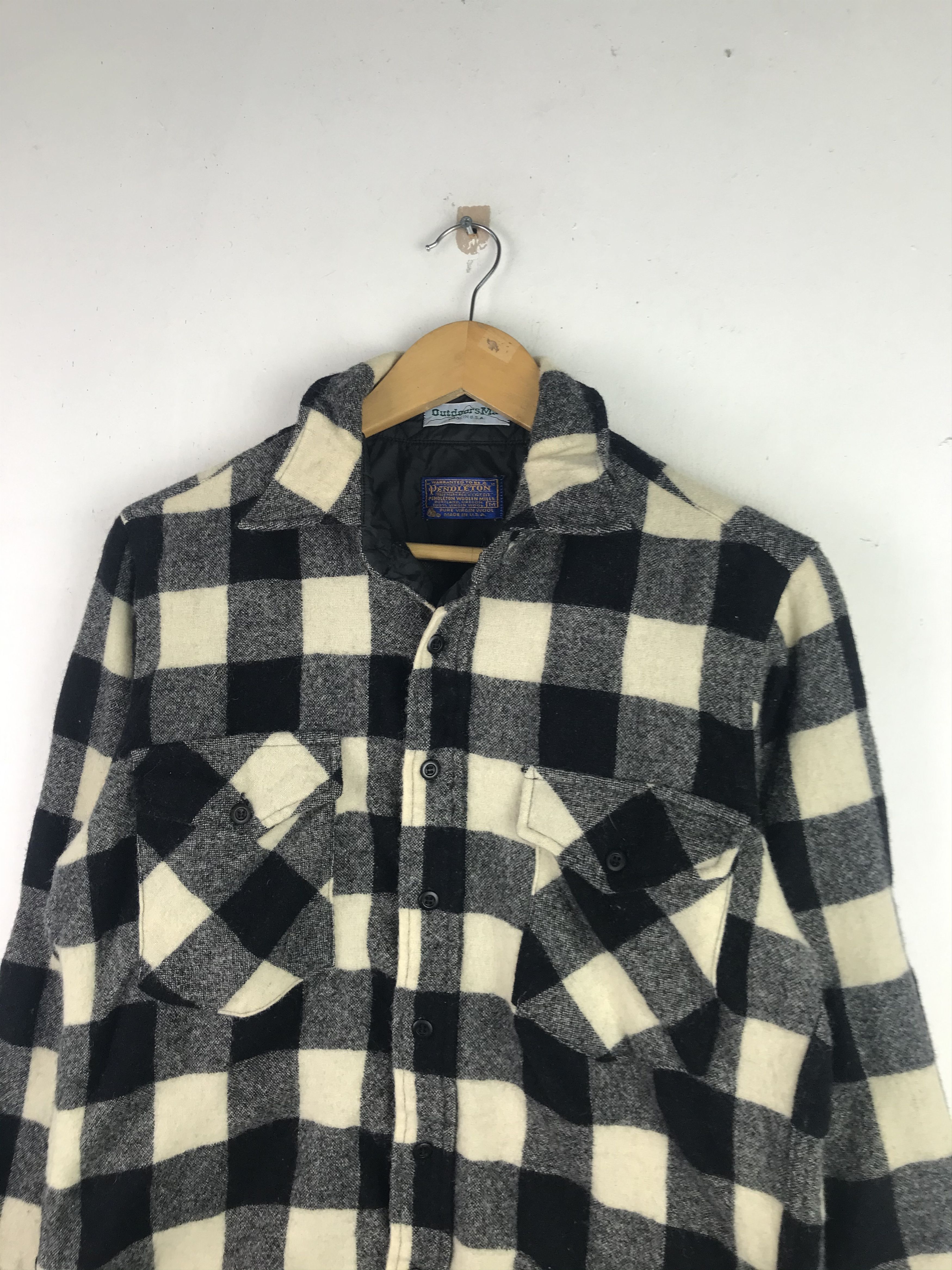 Flannel × Pendleton Vintage Pendleton Checkered Box Design Flannel Size US M / EU 48-50 / 2 - 8 Thumbnail