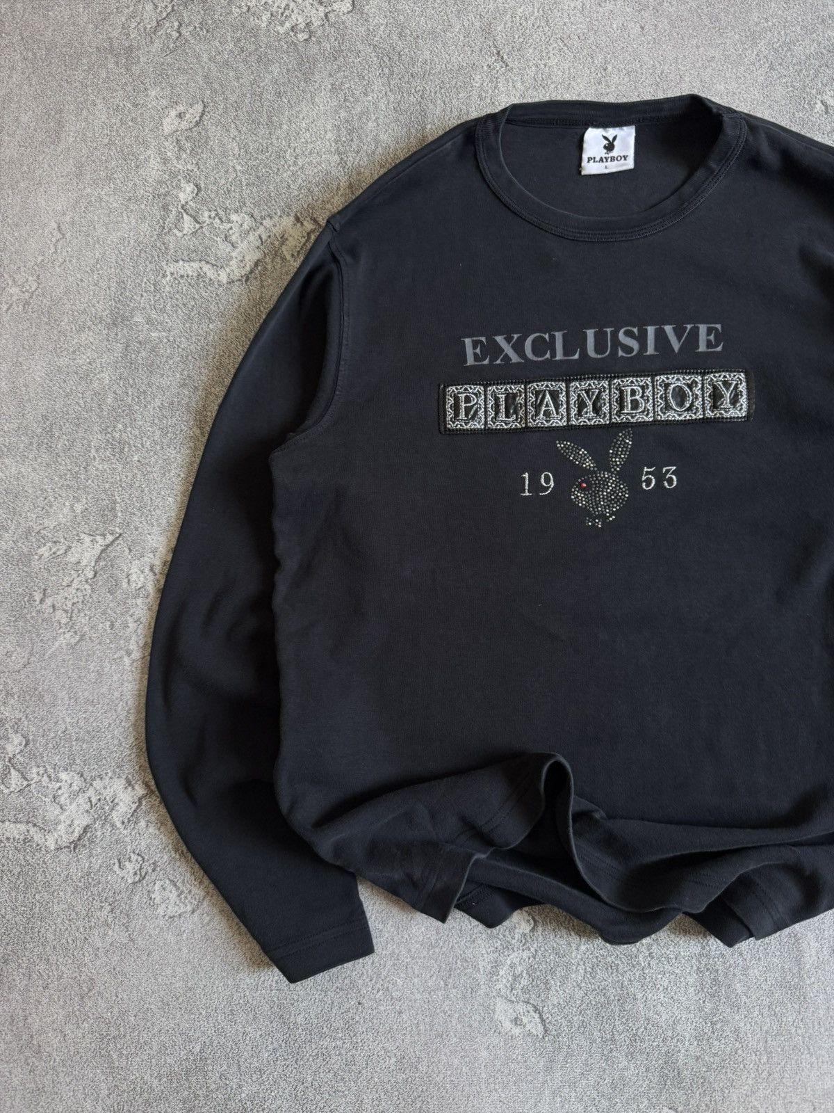 Playboy PlayBoy L big logo long sleeve y2k jumper pullover vintage Size US L / EU 52-54 / 3 - 3 Thumbnail