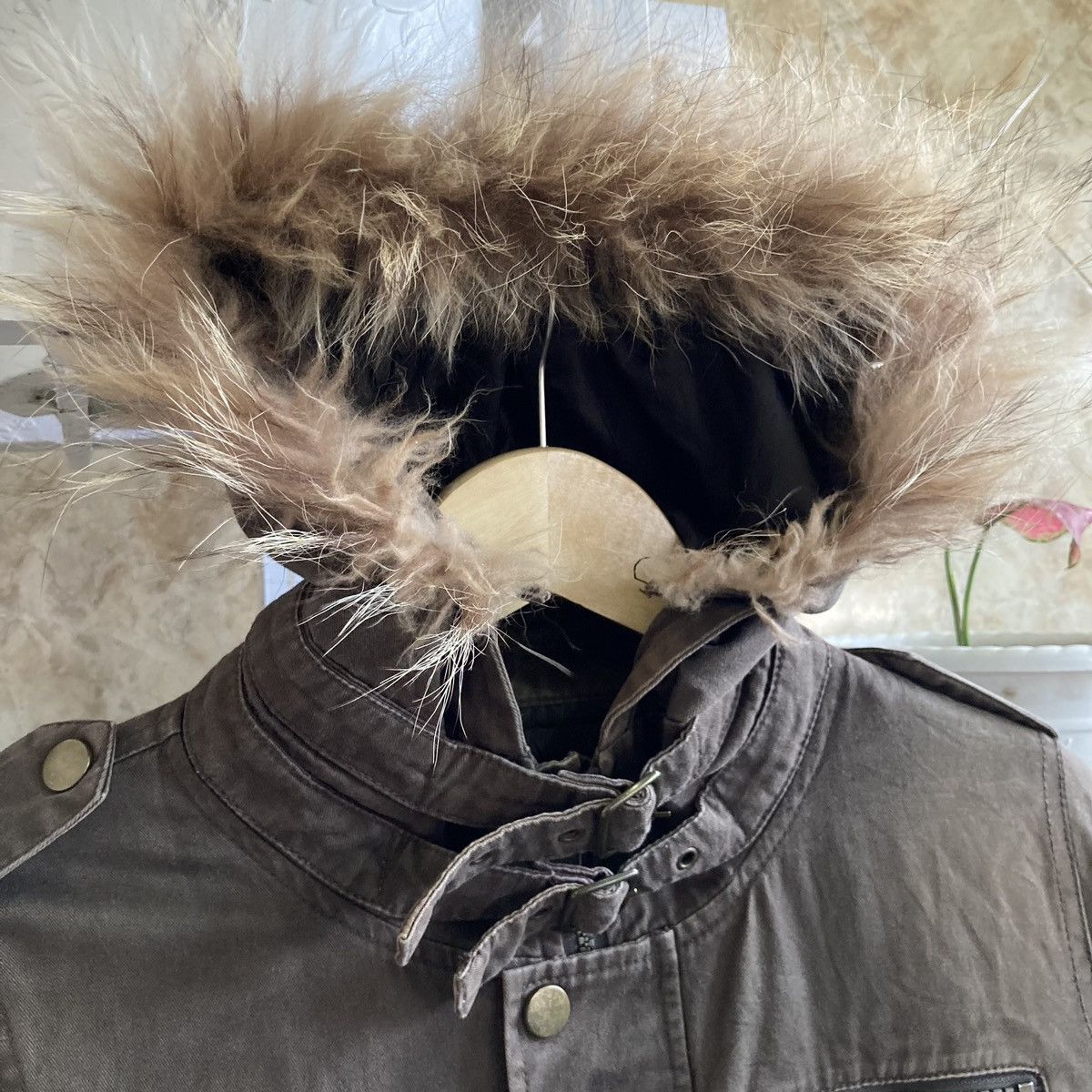 Le Grande Bleu (L.G.B.) ROTE ROSE - Bondage Bono Fur Apocalypse Cargo Faded Jacket Size US L / EU 52-54 / 3 - 6 Thumbnail