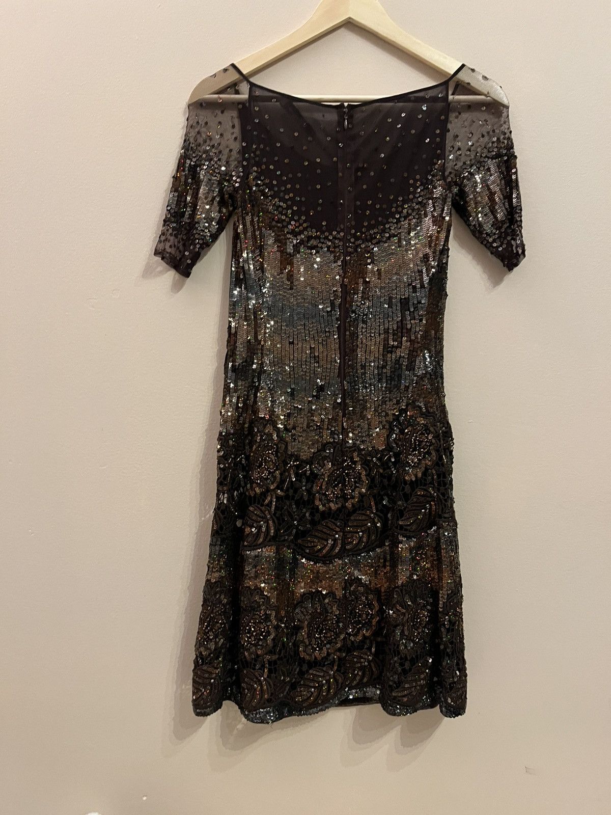 Blumarine Chocolate brown Blumarine dress with sequins vintage Size S / US 4 / IT 40 - 15 Thumbnail
