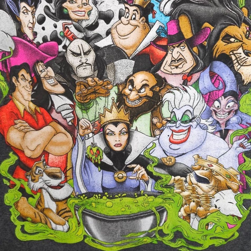 Disney Disney Villains T Shirt Mens Size XL Gray Evil Queen Gaston Ursula Cruella Size US XL / EU 56 / 4 - 4 Thumbnail