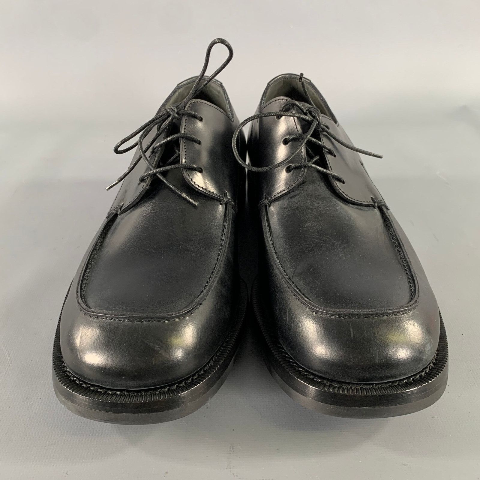 Jil Sander JIL SANDER Size 7 Black Leather Lace Up Shoes Size US 7 / EU 40 - 4 Thumbnail