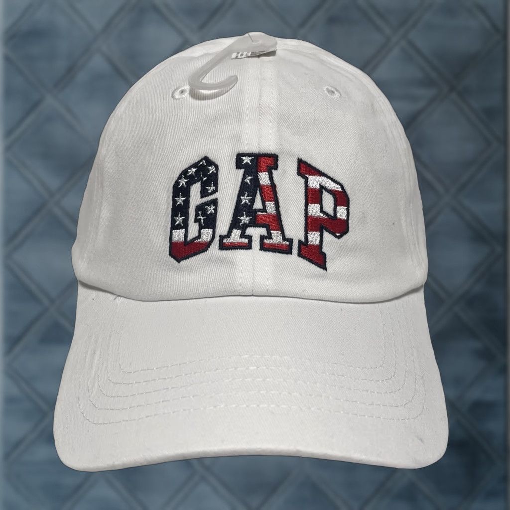 Gap GAP Hat Cap Strap Back Adjustable 4th Of July Red White Blue USA Sports Dad Hat Mens One Size White Size ONE SIZE - 1 Thumbnail