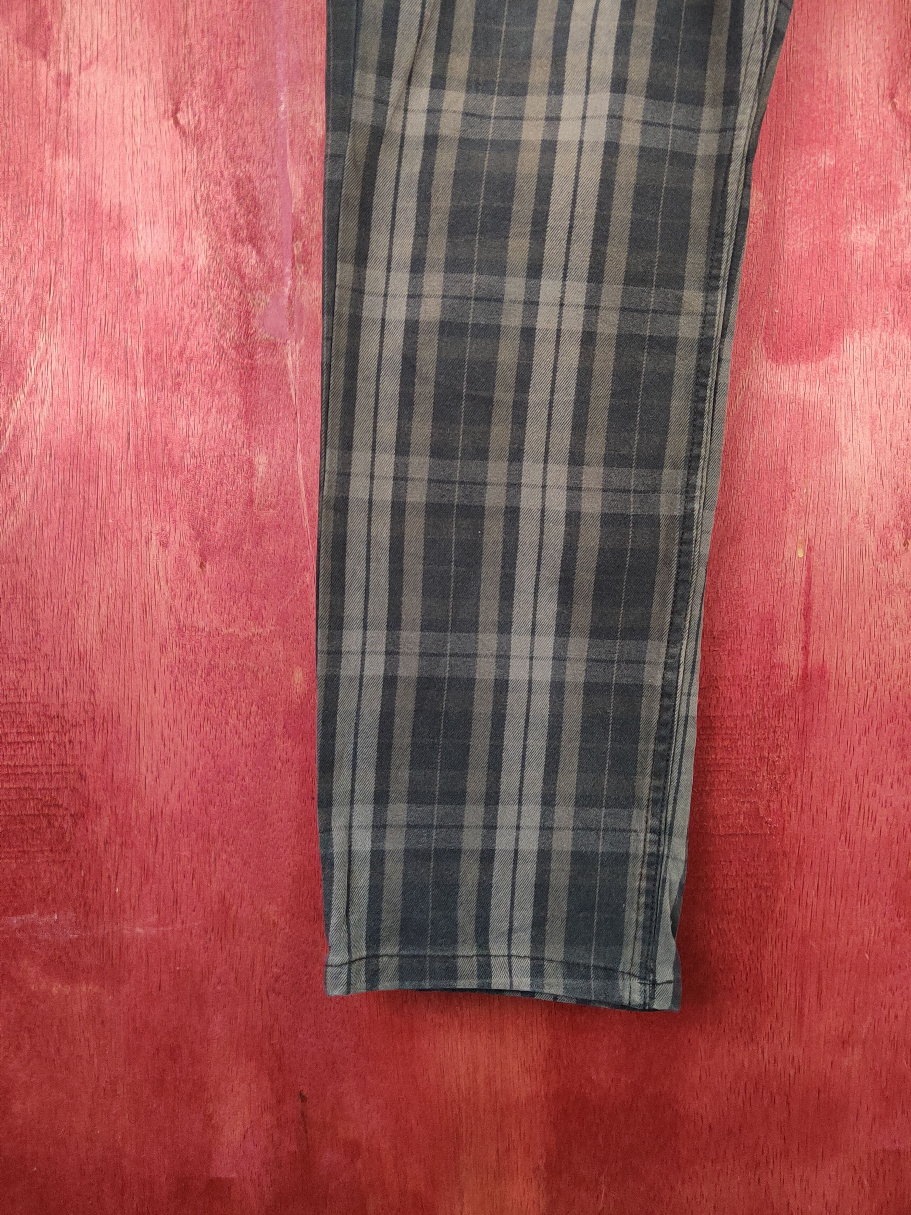 Japanese Brand × Vintage Ikka Black Faded stripe vintage Casual Pants #S1714 Size US 32 / EU 48 - 4 Thumbnail