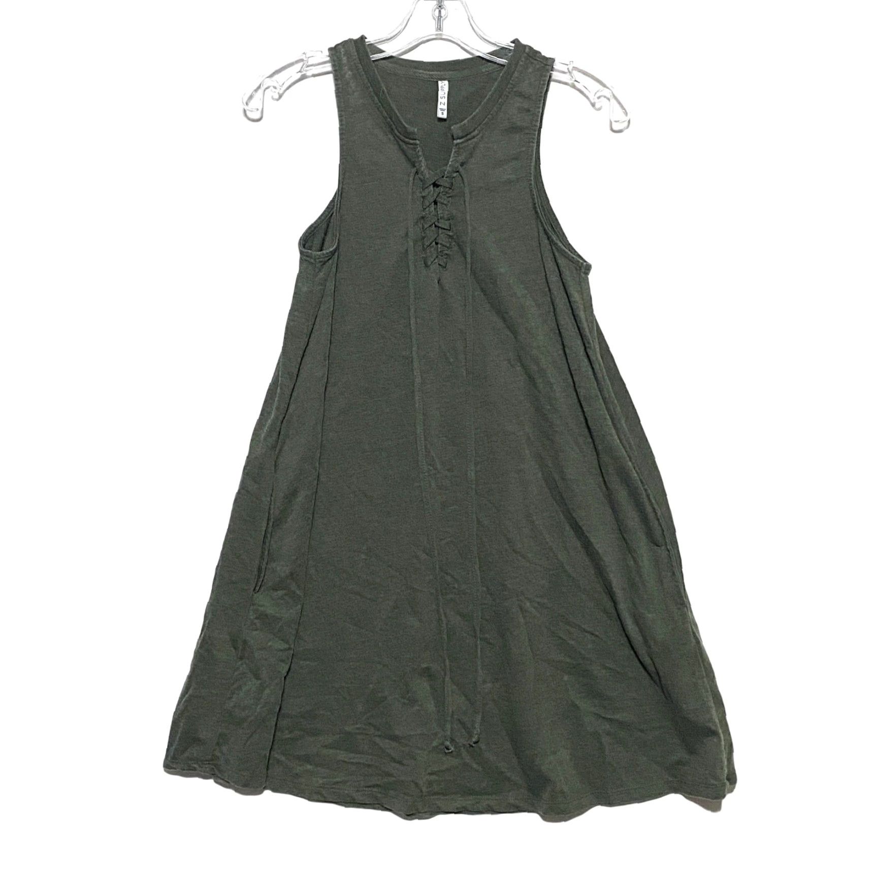 z supply green dress Z Supply Avocado Green Palisades Midi Dress