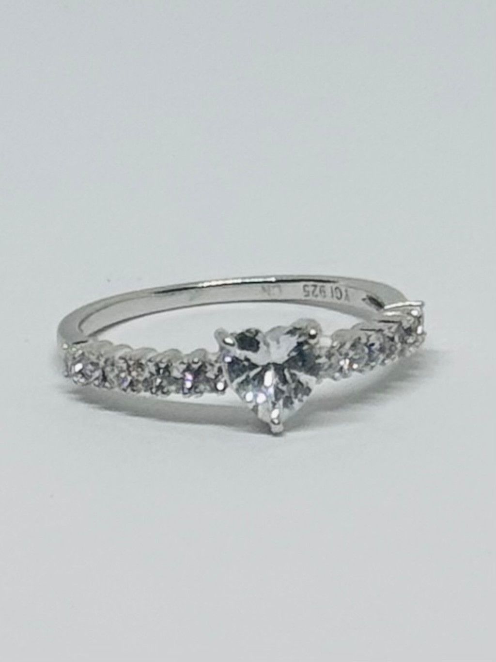 The Unbranded Brand Designer CZ Sterling Band Size 9 YGI (Yellow Gold Inc) Size ONE SIZE - 1 Thumbnail