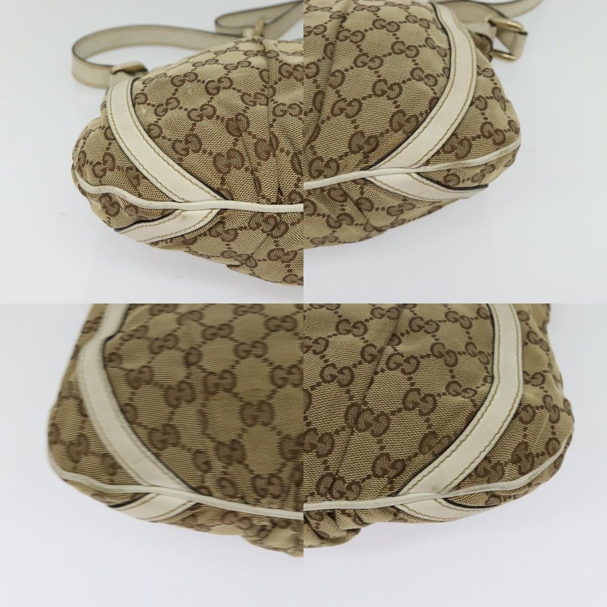 Gucci GUCCI GG Canvas Abbey Shoulder Bag Beige Gold Size ONE SIZE - 10 Thumbnail