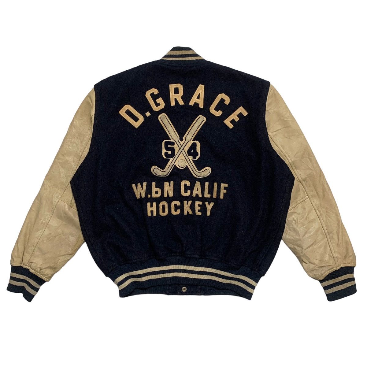Japanese Brand Vintage D. Grace Calif Hocket Varsity Jacket Size US L / EU 52-54 / 3 - 1 Thumbnail