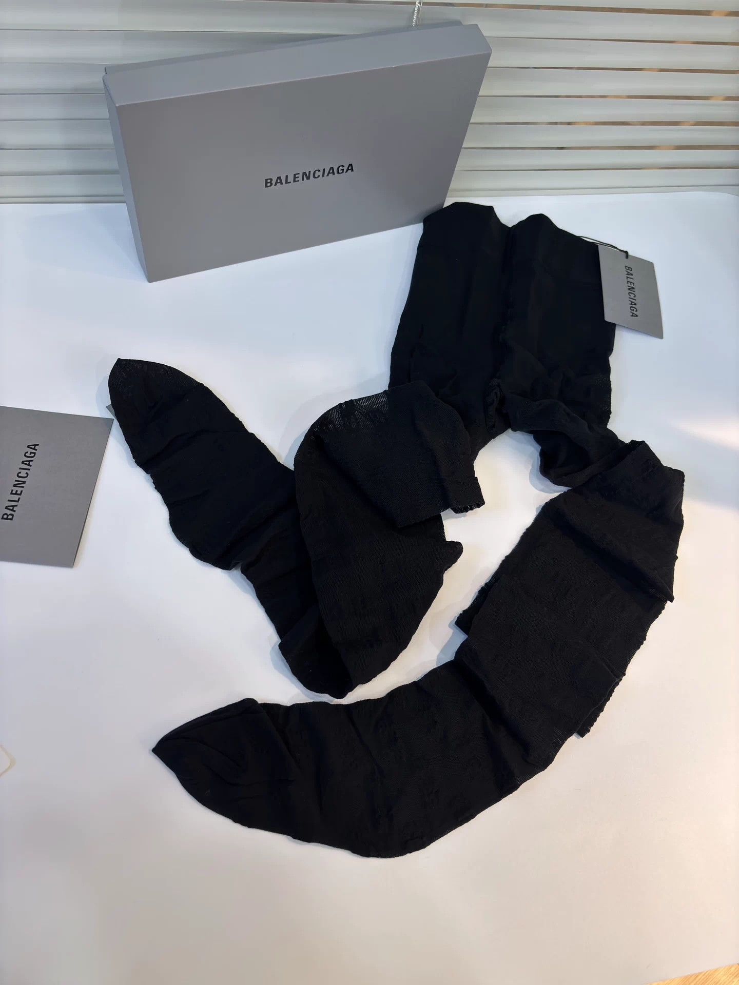 Balenciaga Balenciaga Black Tights M New Size ONE SIZE - 5 Thumbnail