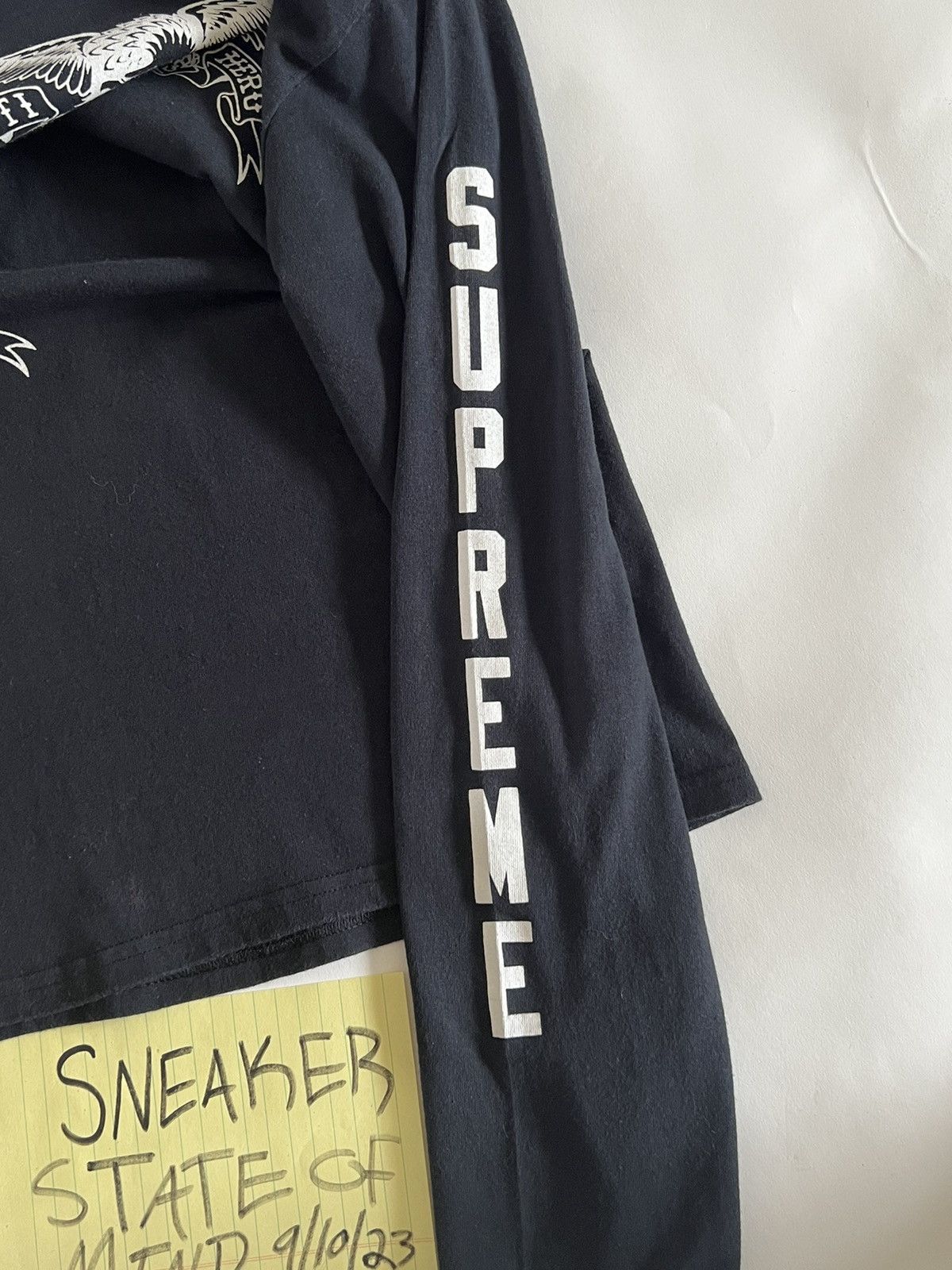 Antihero × Supreme Supreme x Antihero Longsleeve T Shirt Black Size Medium Size US M / EU 48-50 / 2 - 6 Thumbnail