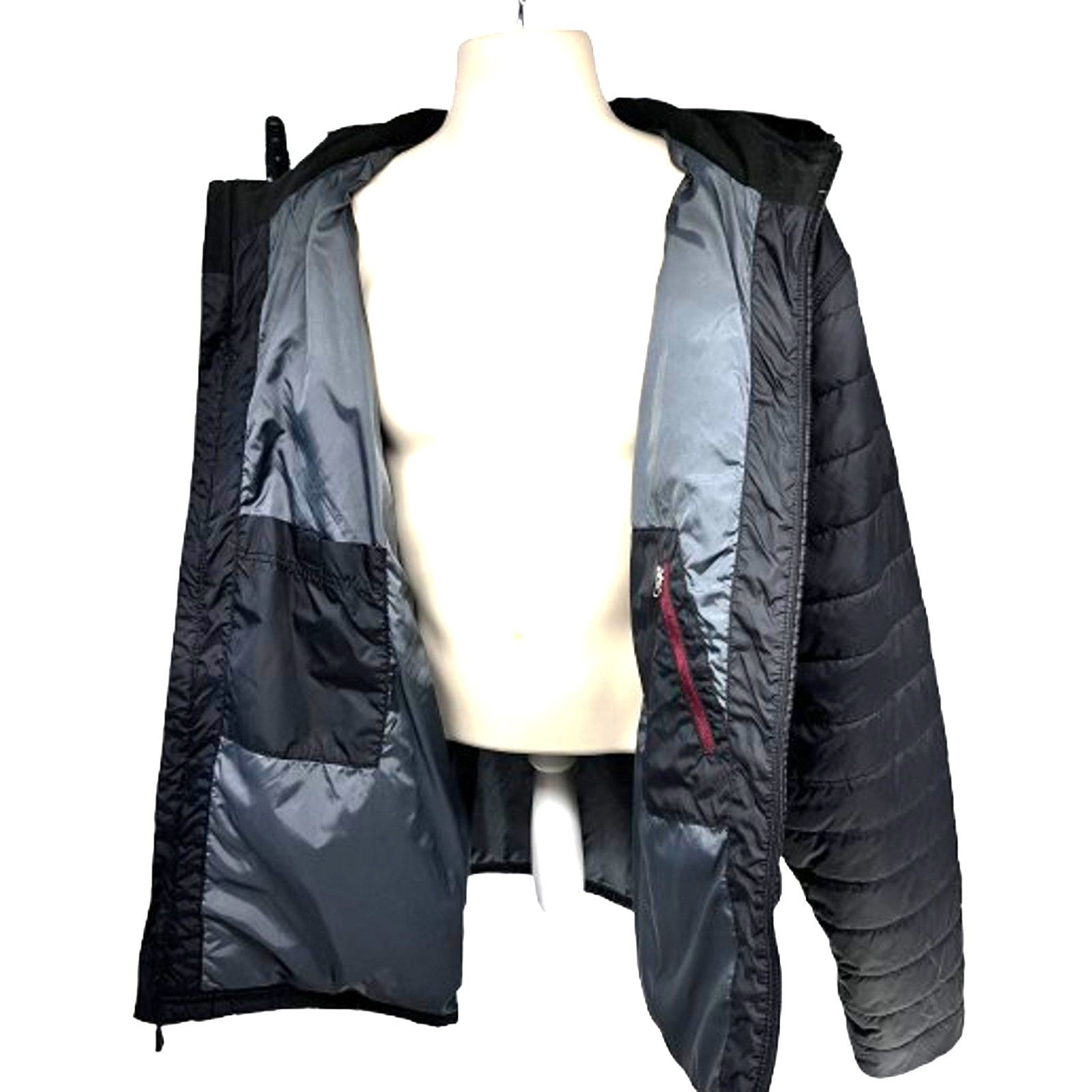 Carhartt Carhartt Gray Black Zip Up Puffer Jacket Mens 2XL Pockets Size US XXL / EU 58 / 5 - 4 Thumbnail