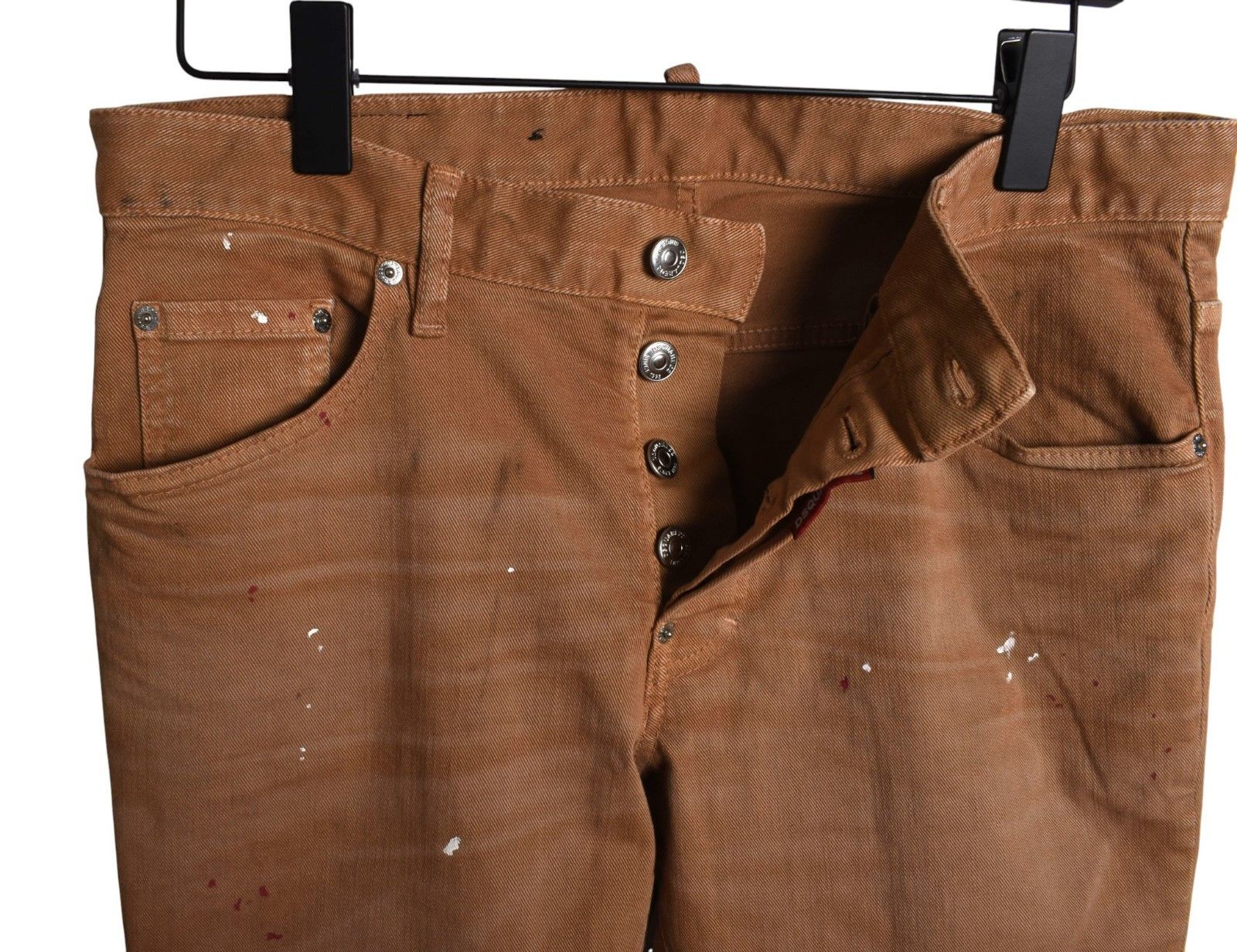 Dsquared2 Dsquared2 Men Jeans Tapered Paint Splashed Skater 50, S1707 Size US 33 - 3 Thumbnail