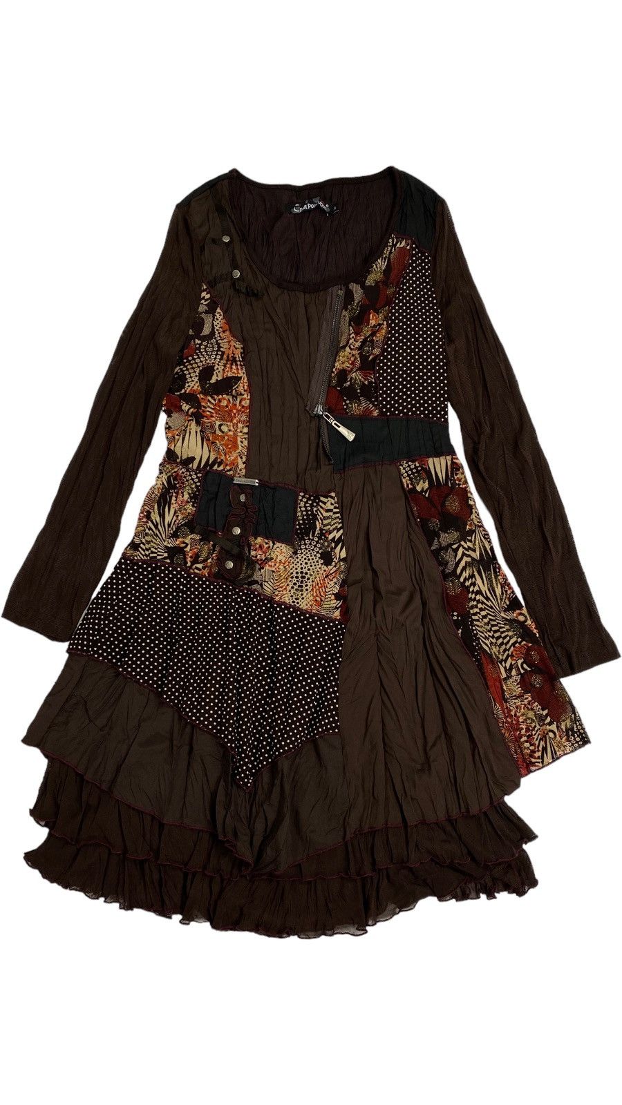 Other LASTDROP🔥Y2K Crazy Shrunken Asymmetrical Abstract Dress Mesh Size M / US 6-8 / IT 42-44 - 1 Thumbnail