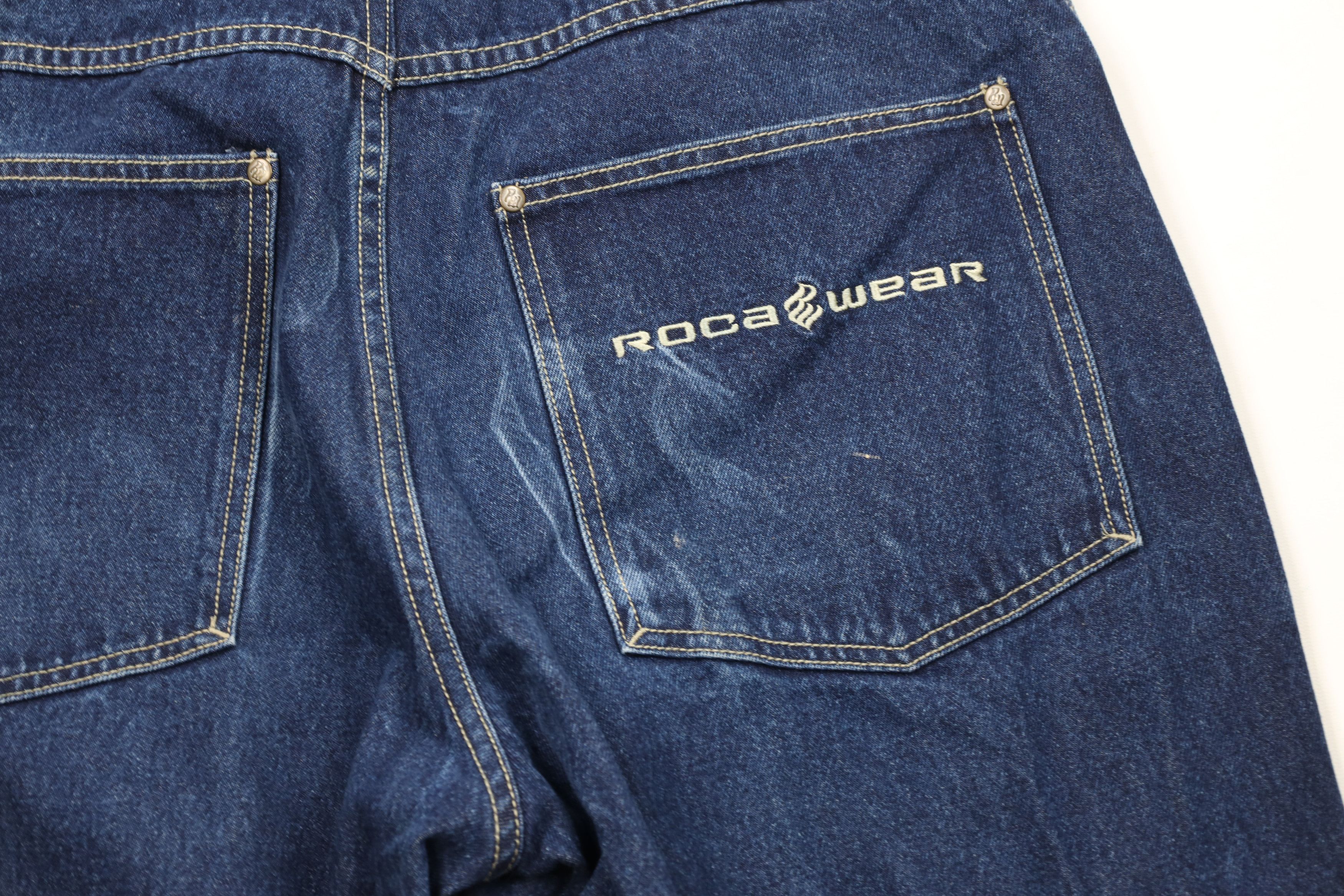 Rocawear Vintage 90s Y2K Rocawear Spell Baggy Wide Leg Denim Jeans Size US 36 / EU 52 - 12 Thumbnail