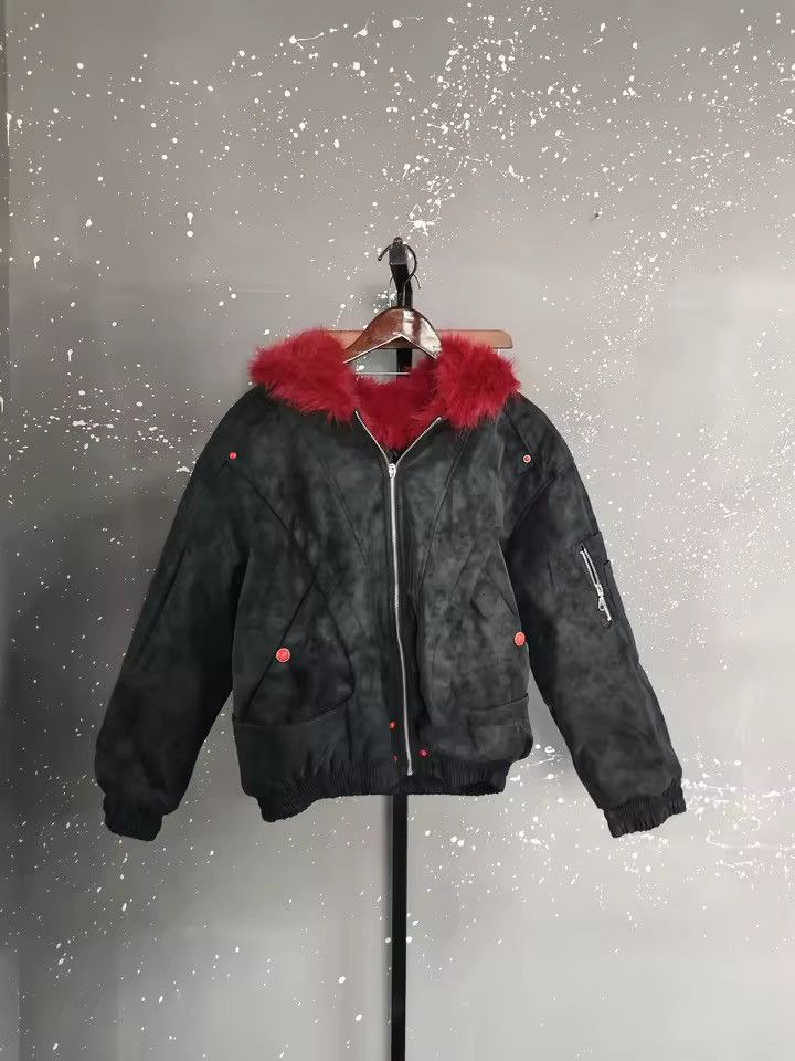 Other Washed Y2k Warm Hooded Streetwear Fur Jacket Coat Size US XL / EU 56 / 4 - 5 Thumbnail