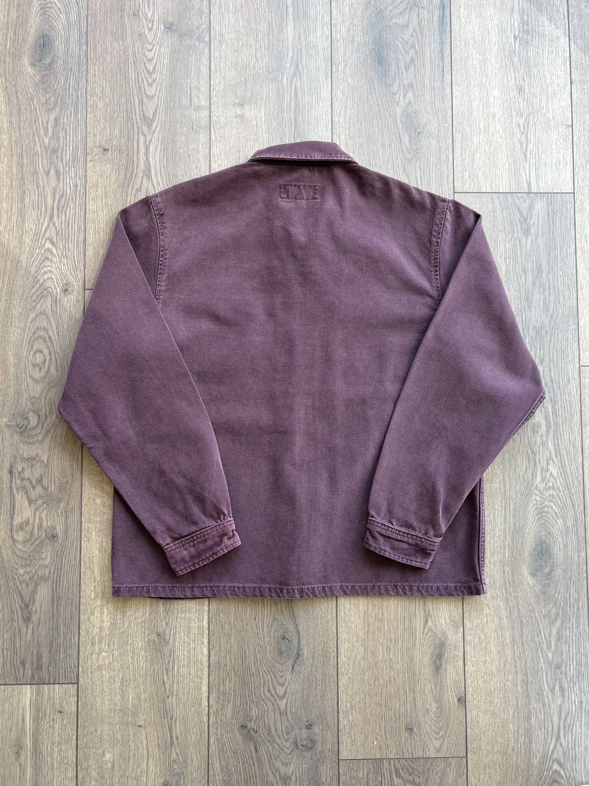 Stussy Stussy Washed Canvas Zip Work Shirt “Purple” Small Size US S / EU 44-46 / 1 - 4 Thumbnail