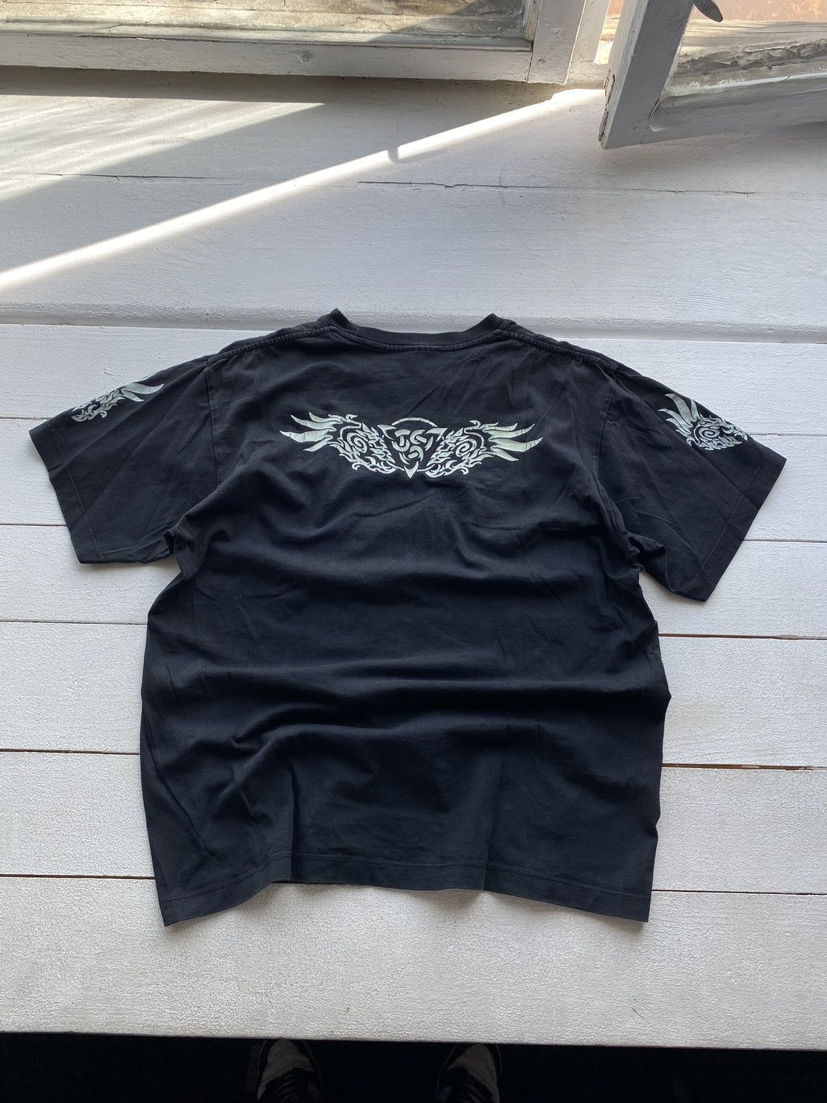 Japanese Brand × Vintage 90s🔥VNTG TATTOO TRIBAL JAPANESE ART GOTHIC OPIUM TEE PUNK Size US L / EU 52-54 / 3 - 6 Thumbnail