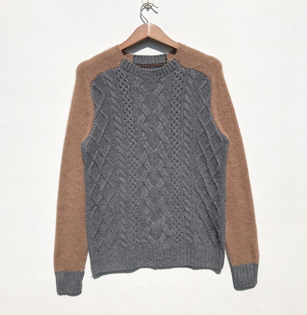 Japanese Brand Sacai 668 Knitwear Wool Angora Nylon Sacai Size US S / EU 44-46 / 1 - 1 Thumbnail
