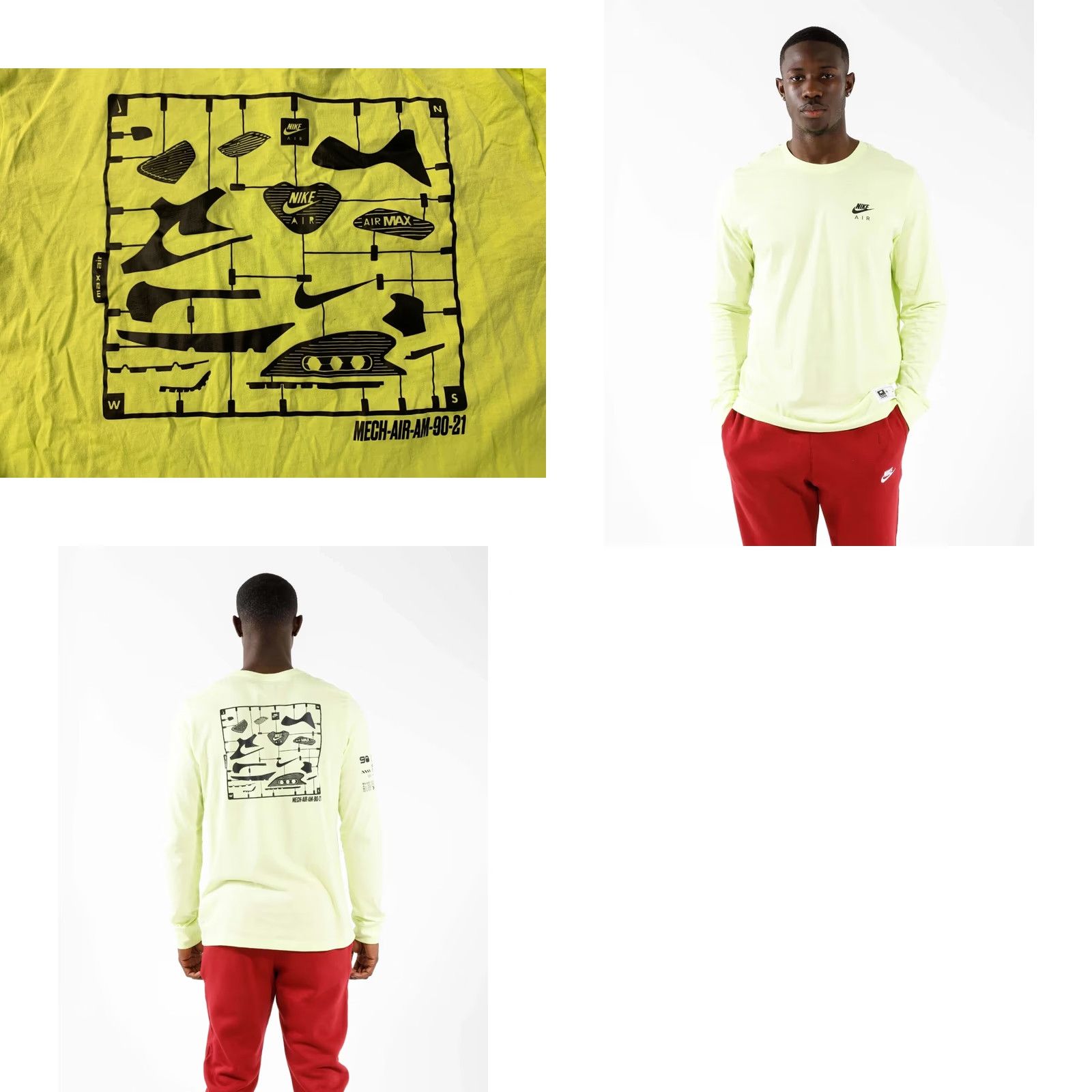 Nike Nike Air Max The Nike Tee Shirt Long Sleeve Neon Size M Men T-Shirt Jersey 100% Cotton Logo Graphic Print Summer Casual JSID DJ1379-736 Size US M / EU 48-50 / 2 - 9 Thumbnail