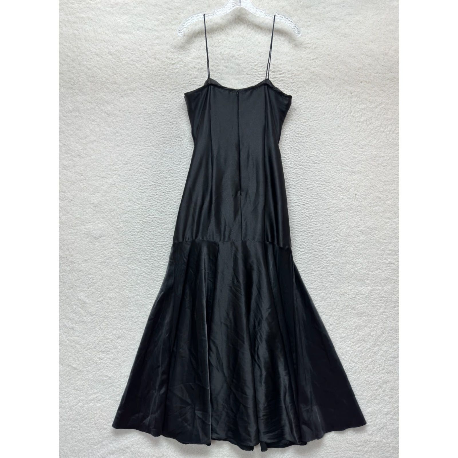 90s whimsigoth prom dress A-line Strapless Simple Satin Long Wedding Dresses, Bridal Gown WD082 –  bridalsew main image 1