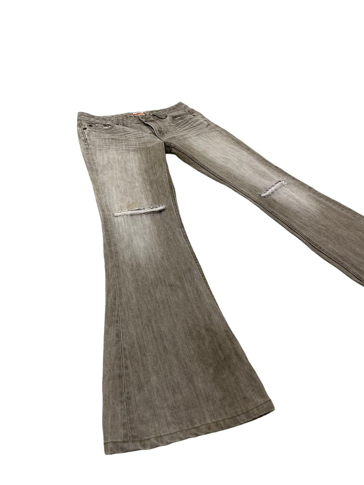 Japanese Brand Flare Jeans Sweet Camel Distress Low Rise Boot Cut 7🟦5 Size US 29 - 1 Thumbnail