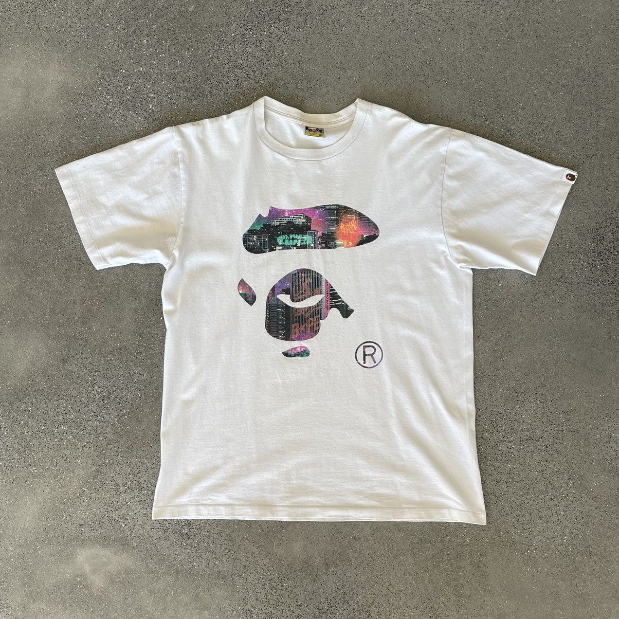 Bape Bape Neon Tokyo Ape Face Tee Size US XL / EU 56 / 4 - 1 Thumbnail