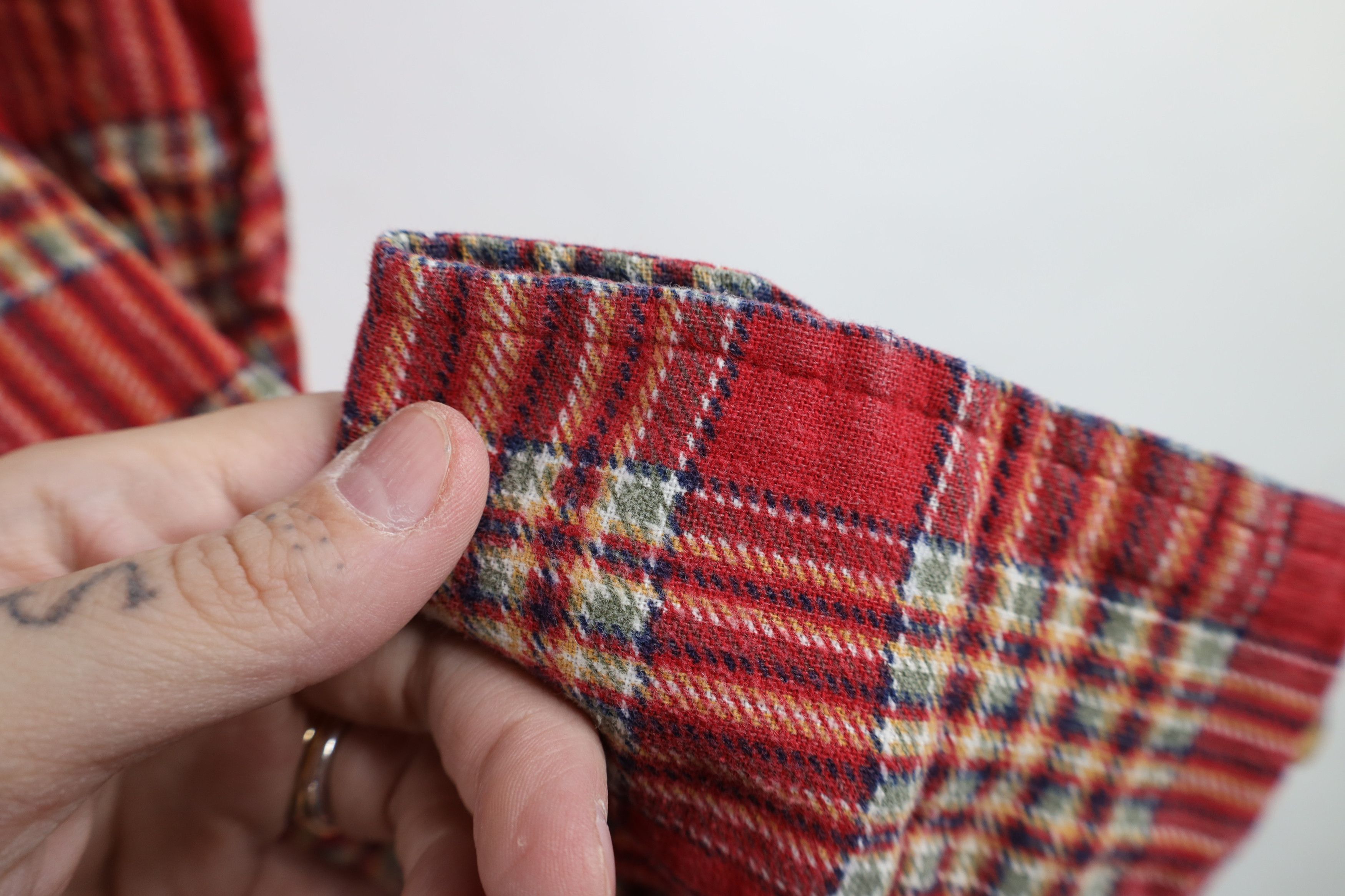 Vintage Vintage 90s Streetwear Pocket Flannel Button Shirt Plaid Size US M / EU 48-50 / 2 - 8 Thumbnail