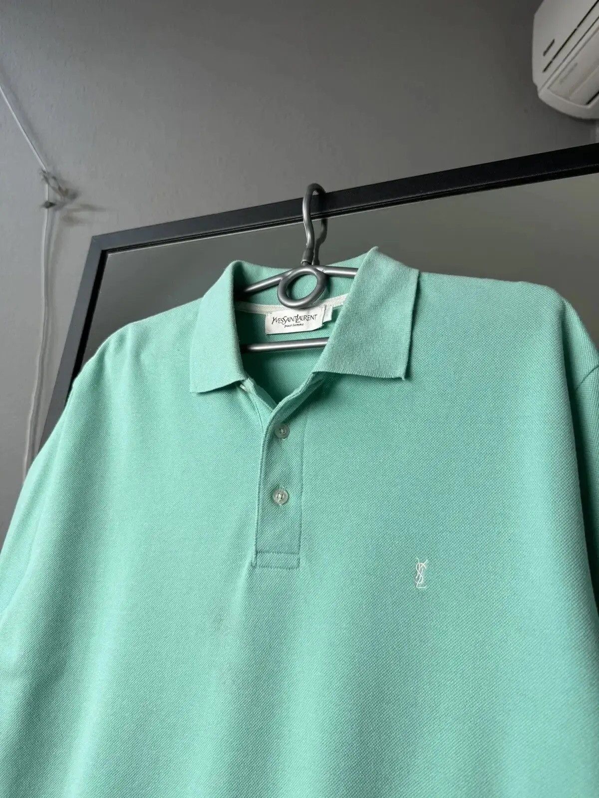 Vintage × Yves Saint Laurent ‼️Vintage Yves Saint Laurent Tee Men Quarter Zip Polo Logo Size US L / EU 52-54 / 3 - 5 Thumbnail