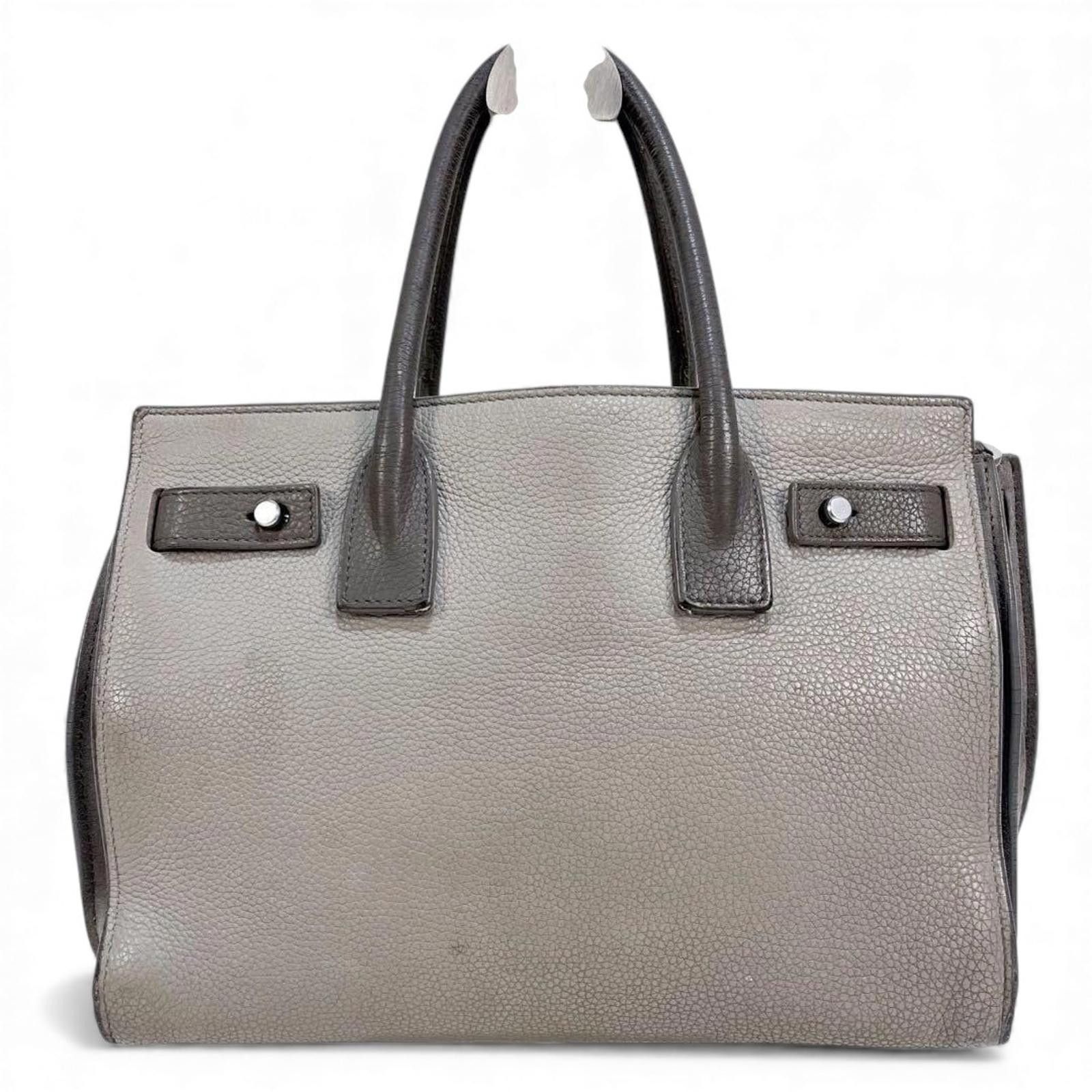 Saint Laurent Paris Saint Laurent - Grey Leather Handbag Size ONE SIZE - 2 Thumbnail