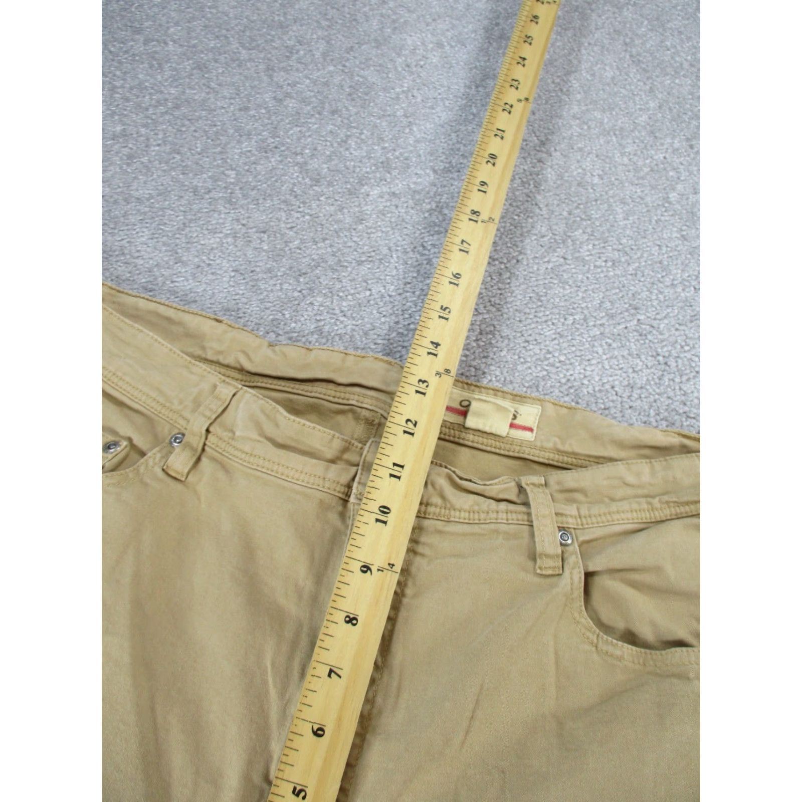 Orvis Orvis Mens Chino Pants 40x30 Khaki Cotton Flat Front Beige 90s Preppy Natural Mens Regular Chino Pants Size US 40 / EU 56 - 6 Thumbnail